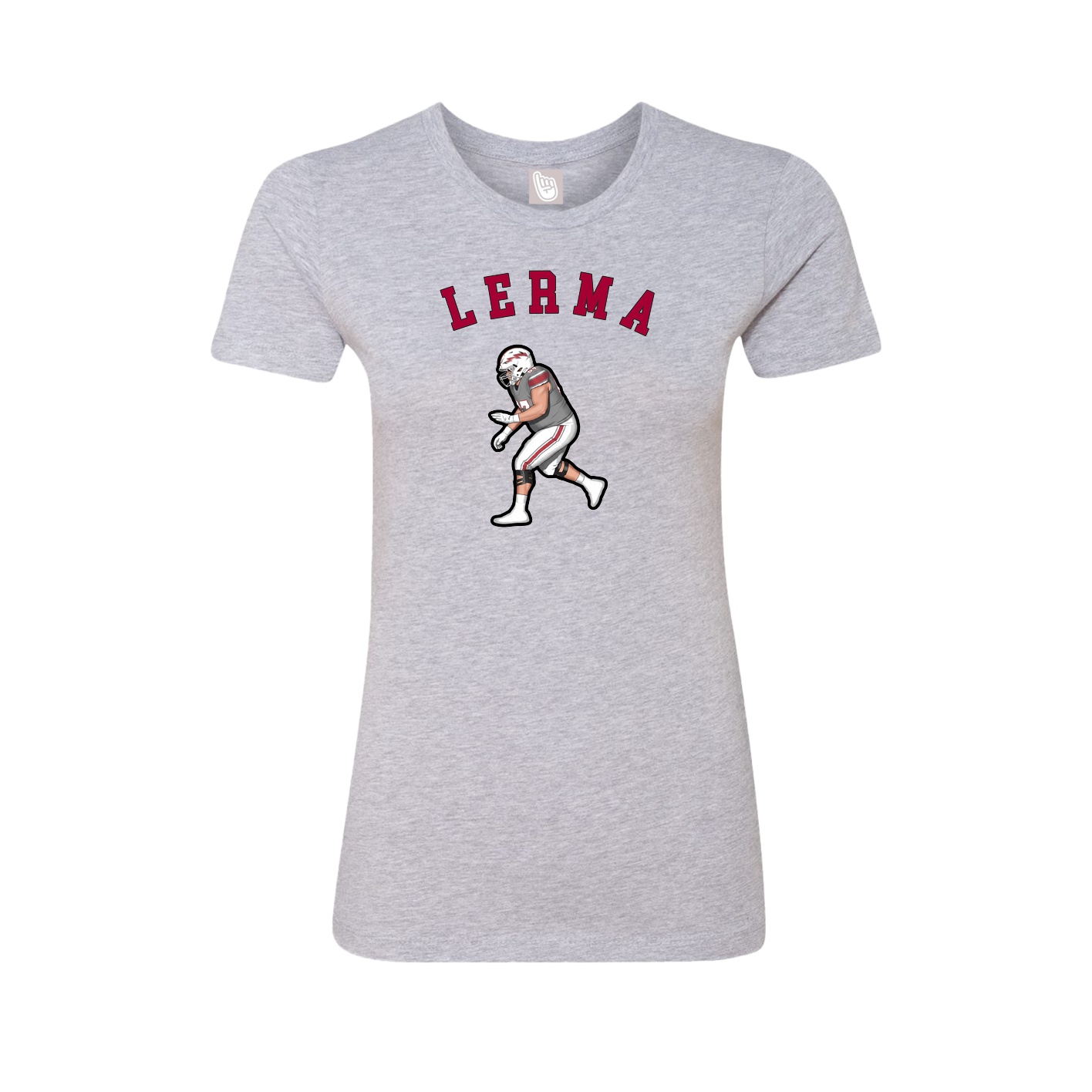 Fitted Women's Tee — Shirsey Arch in Grey