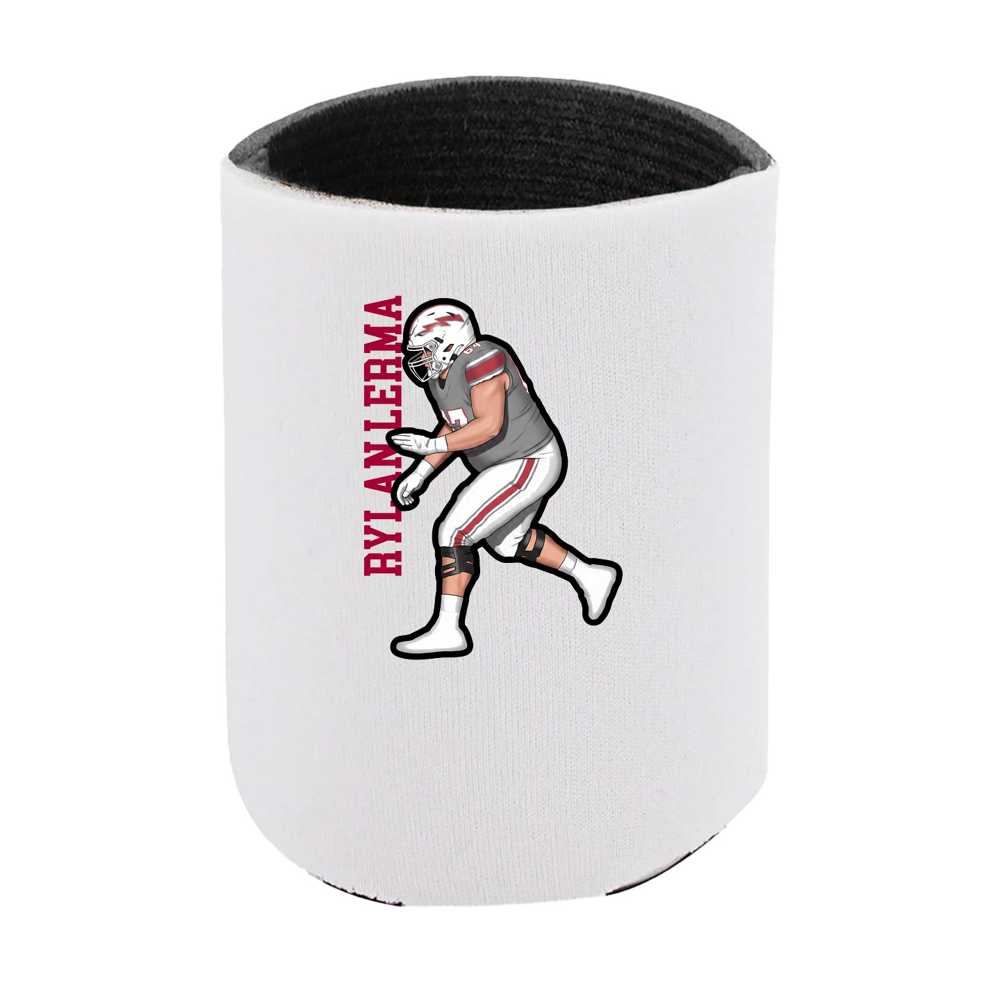 Can Holder — Name Vertical in White