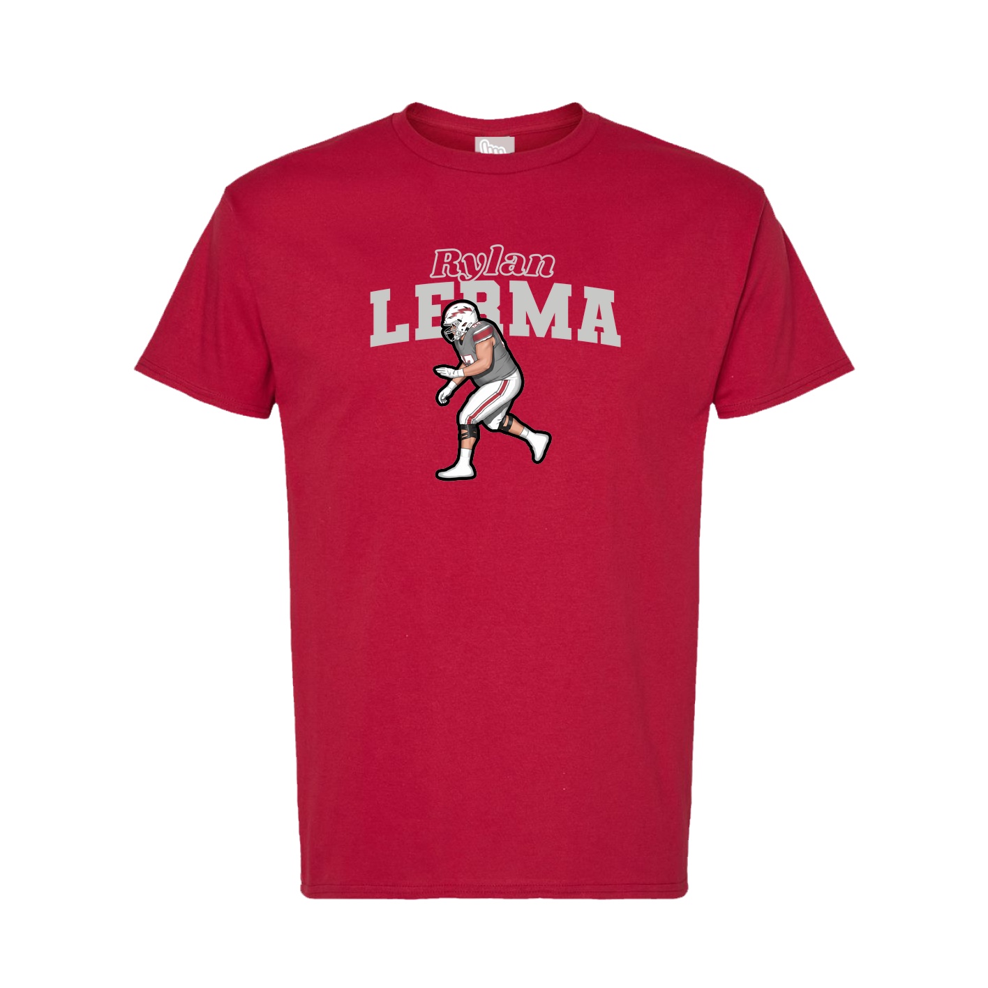 Tee — Name Arch in Crimson