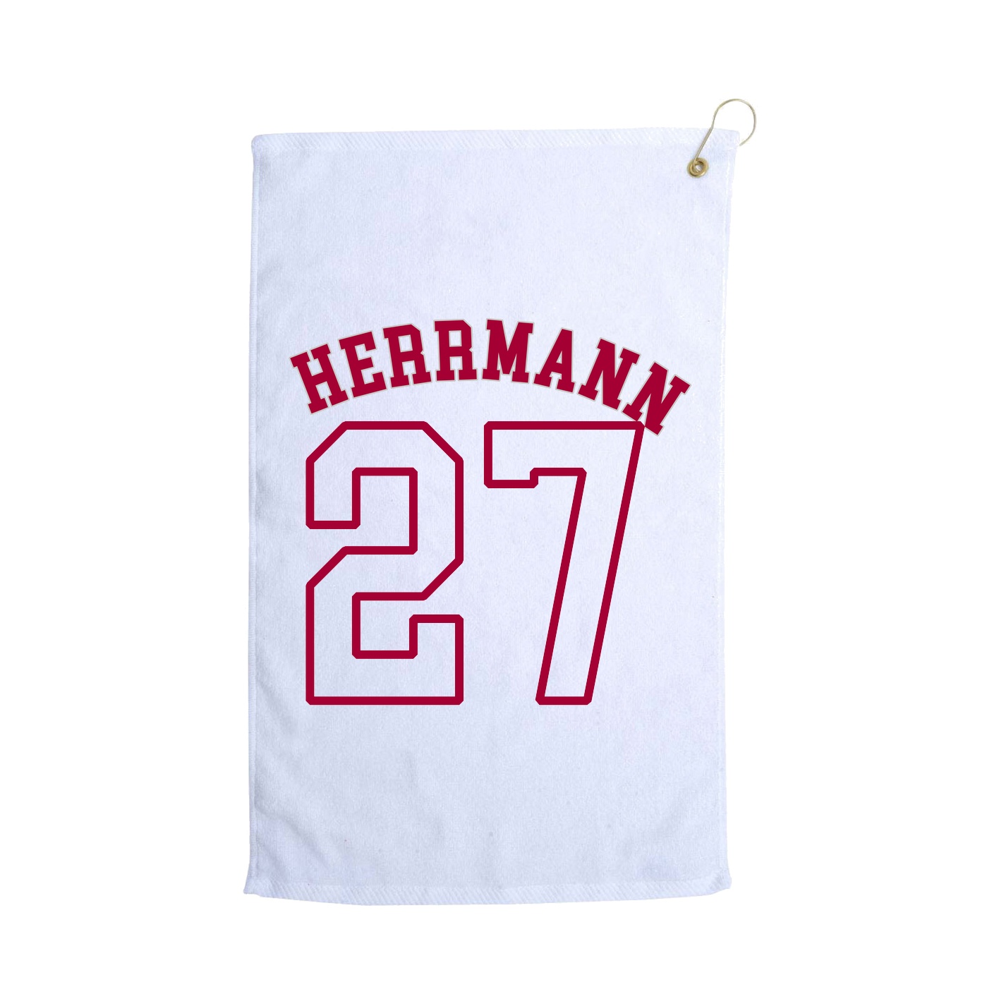 Golf Towel — Shirsey Arch in White