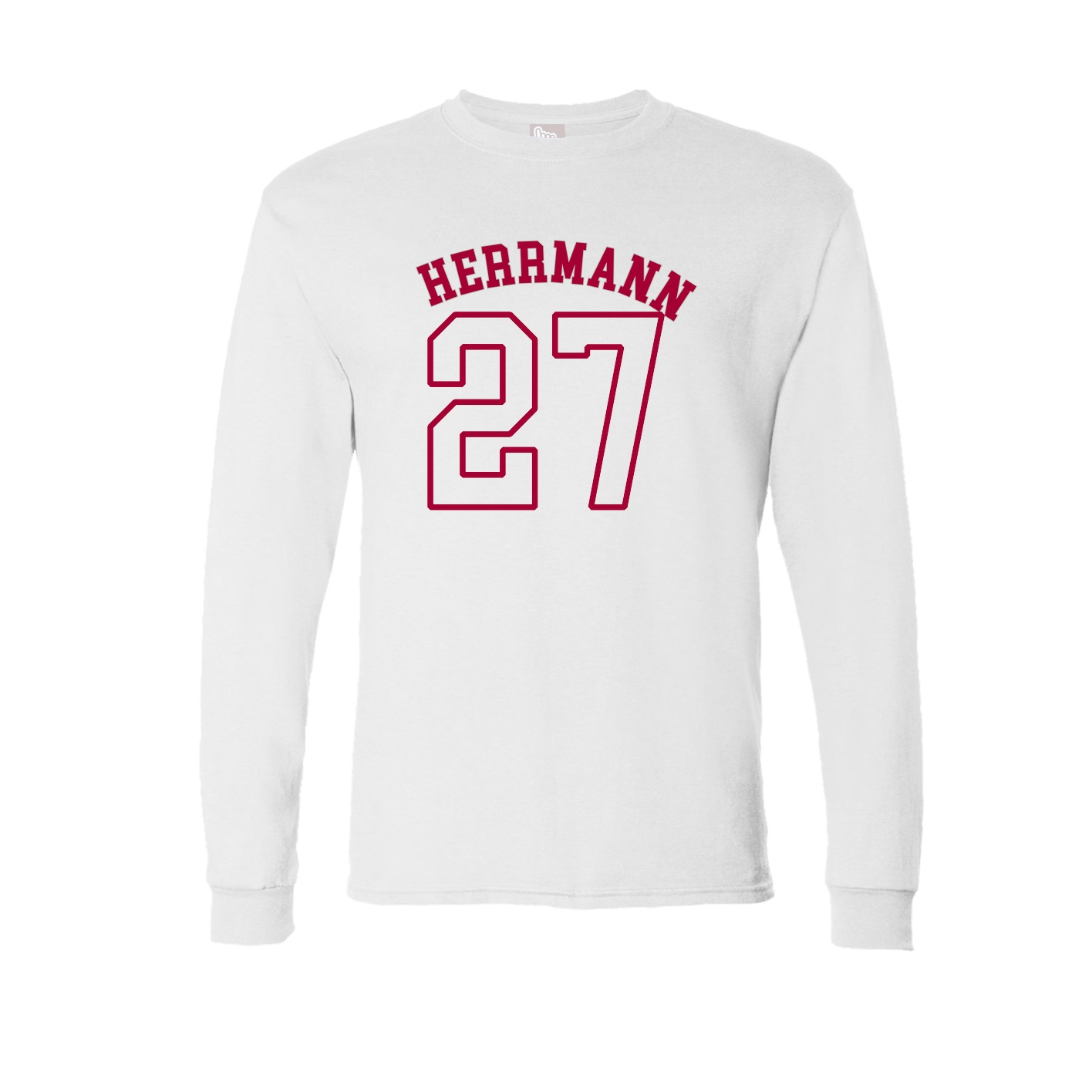Long Sleeve Tee — Shirsey Arch in White