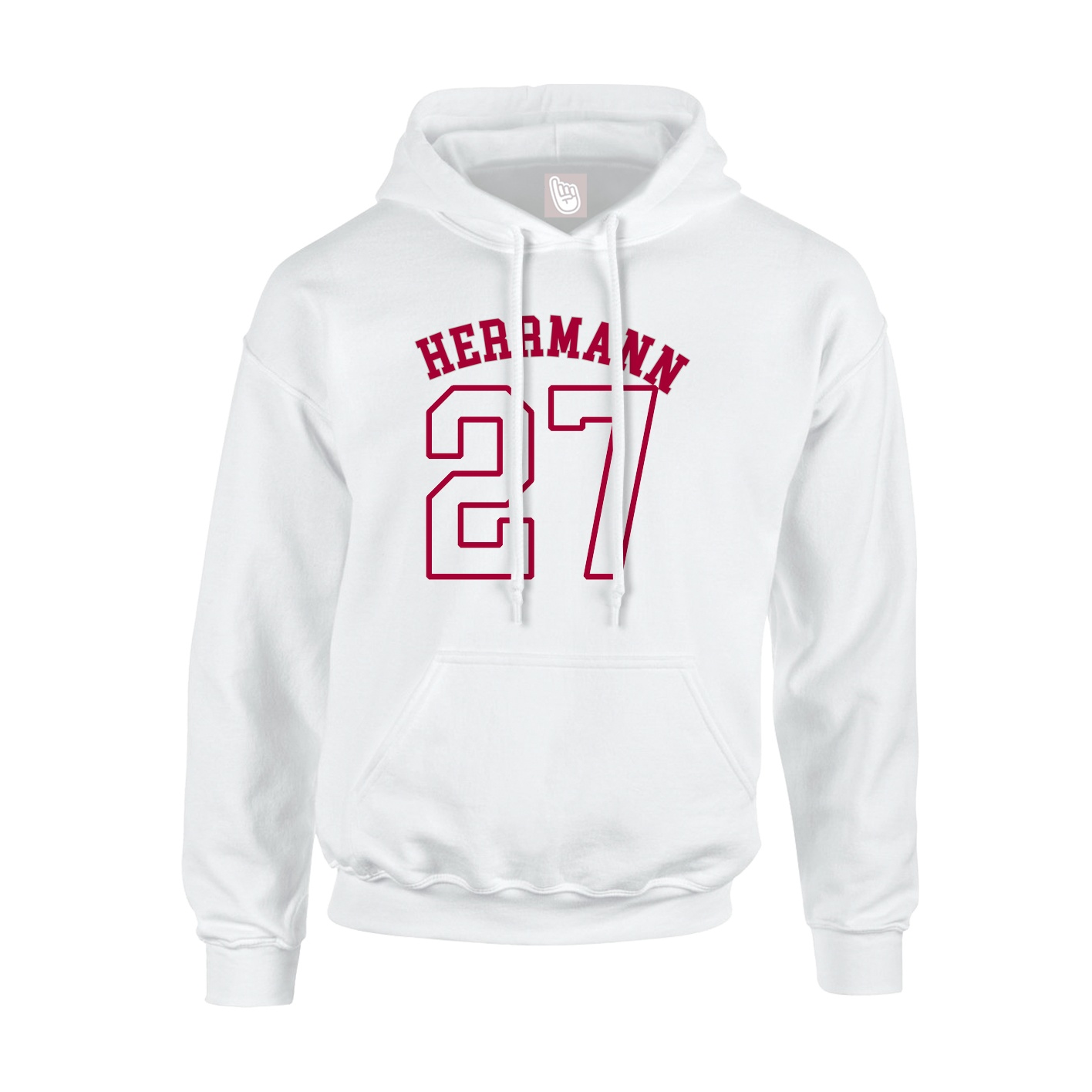Youth Hoodie — Shirsey Arch in White