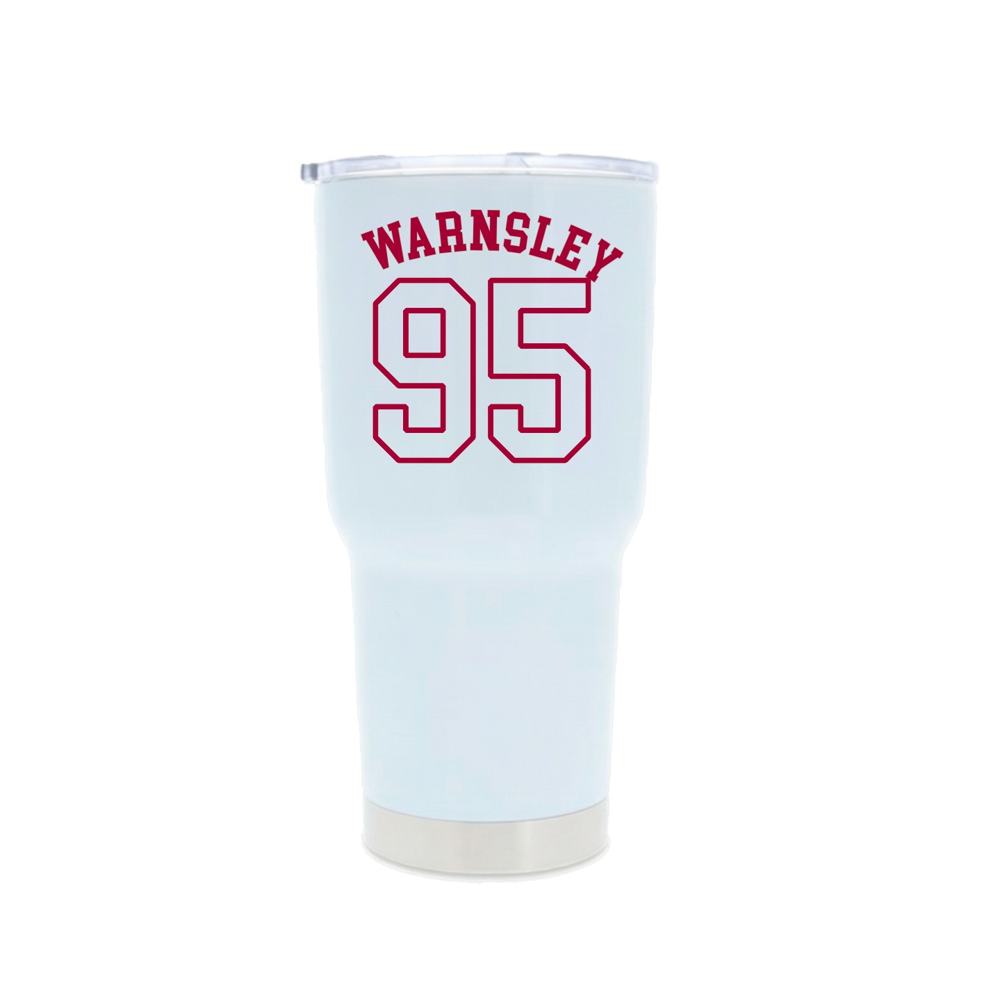 30oz Stainless Steel Tumbler — Shirsey Arch in White