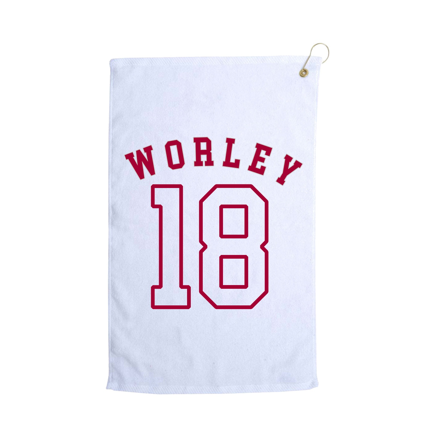 Golf Towel — Shirsey Arch in White