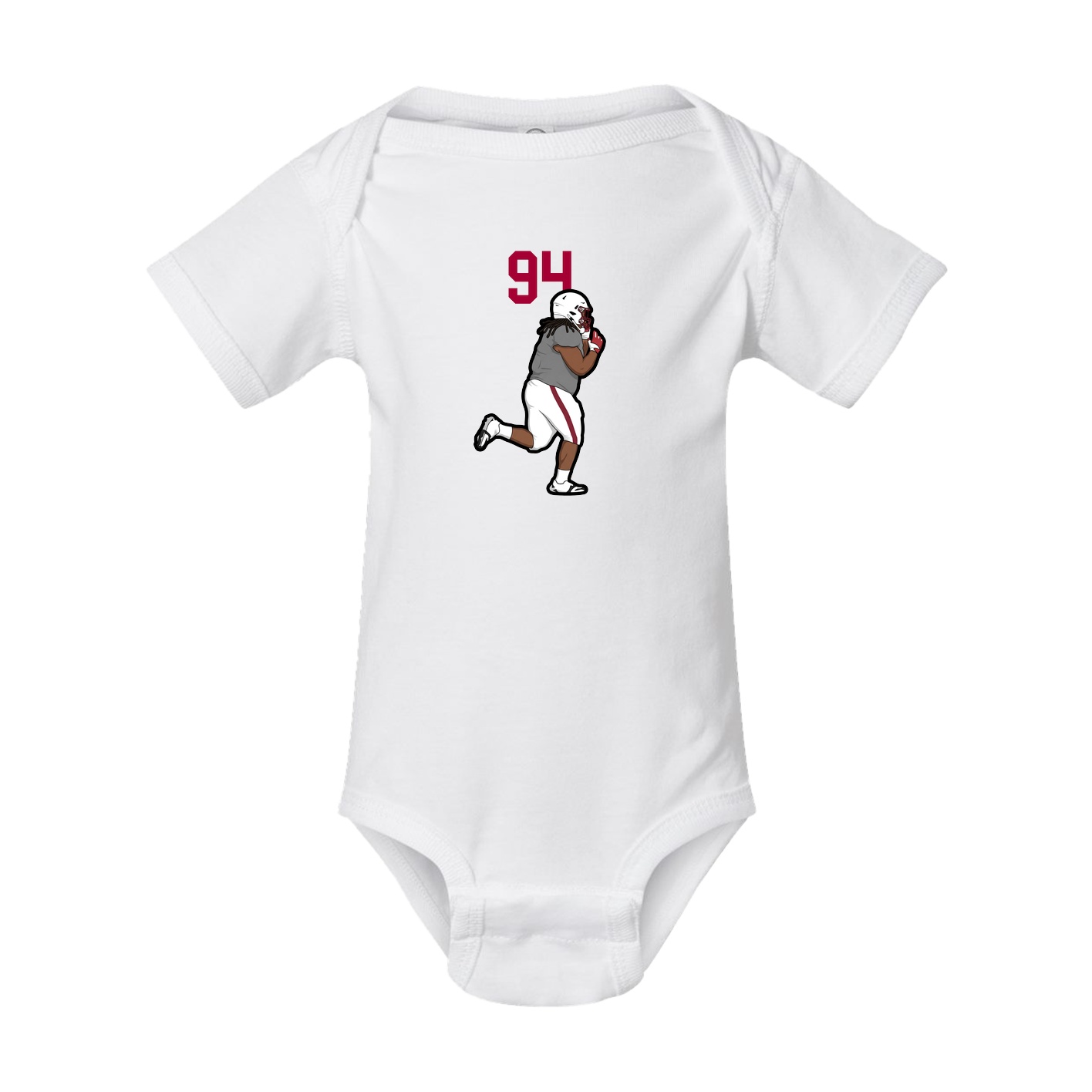 Baby Onesie — Number Top in White