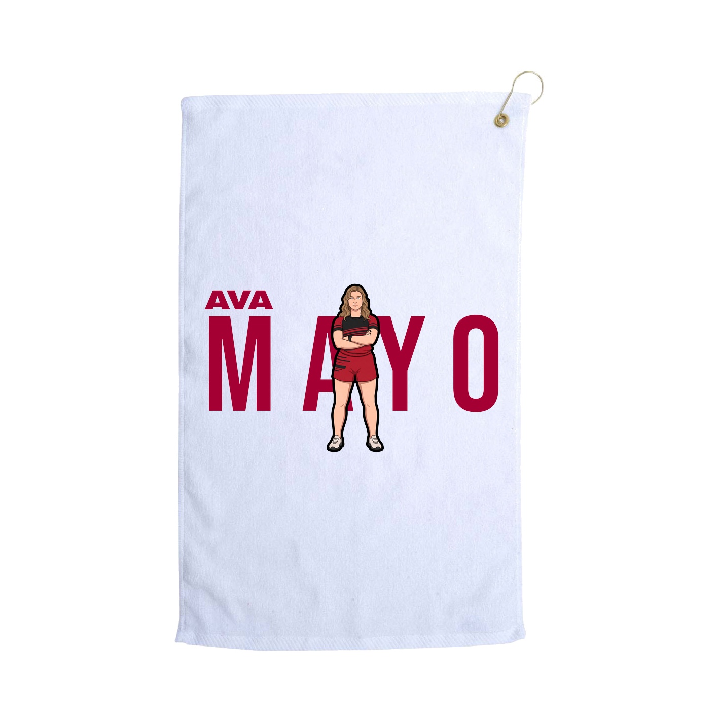 Golf Towel — Player Name in White