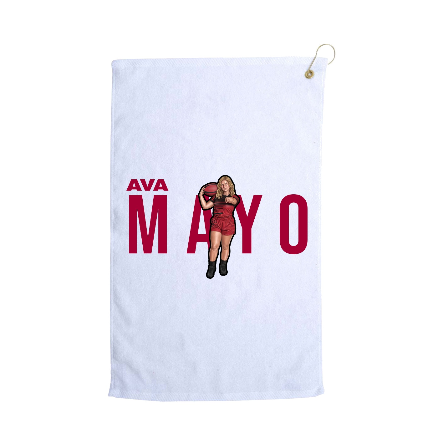 Golf Towel — Player Name in White