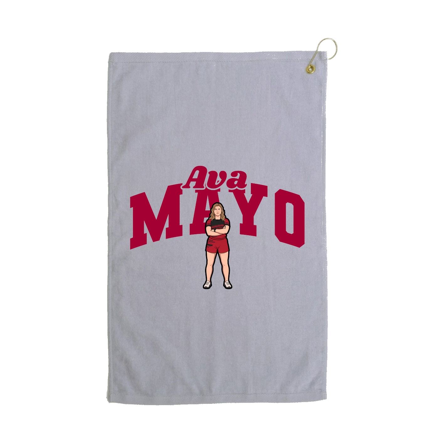 Golf Towel — Signature Arch in Grey