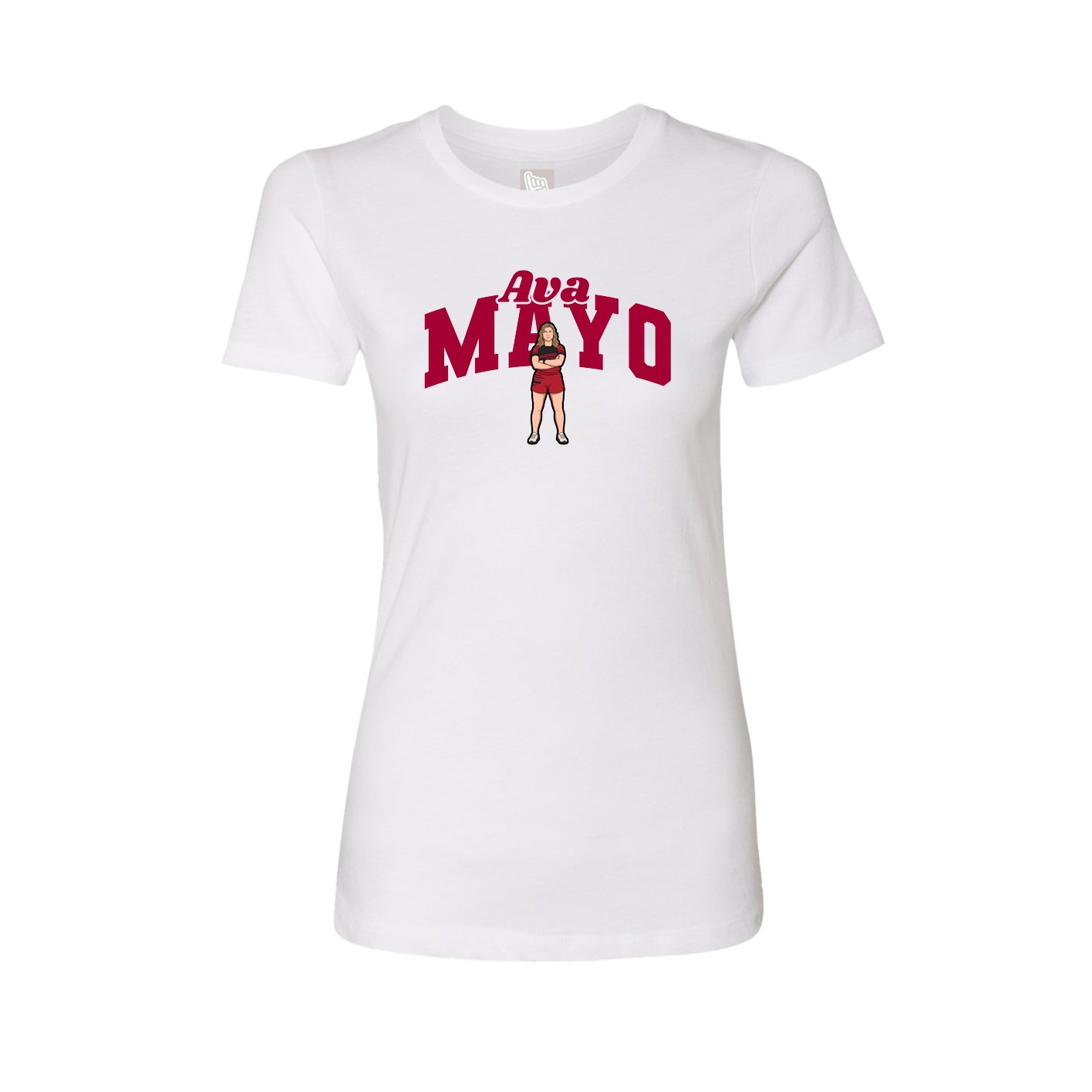 Womens Tee — Signature Arch in White