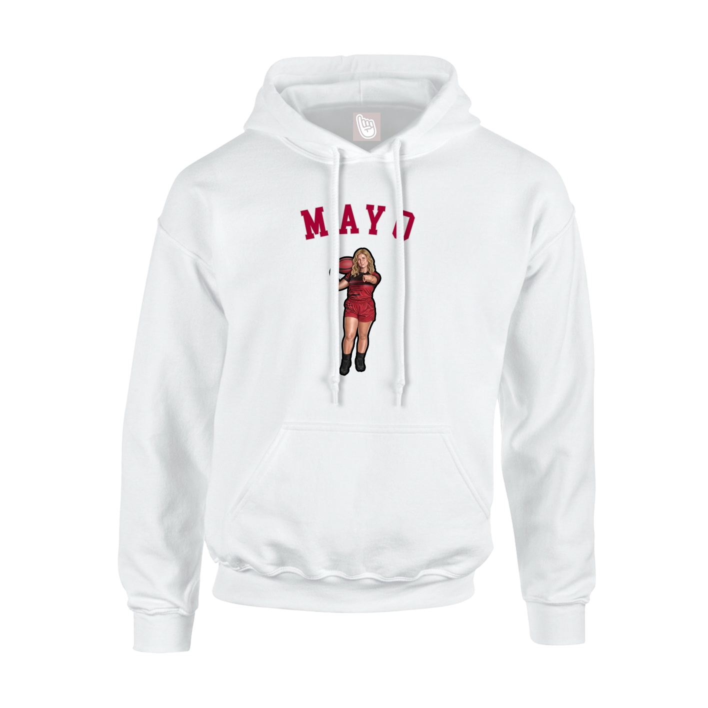 Youth Hoodie — Shirsey Arch in White