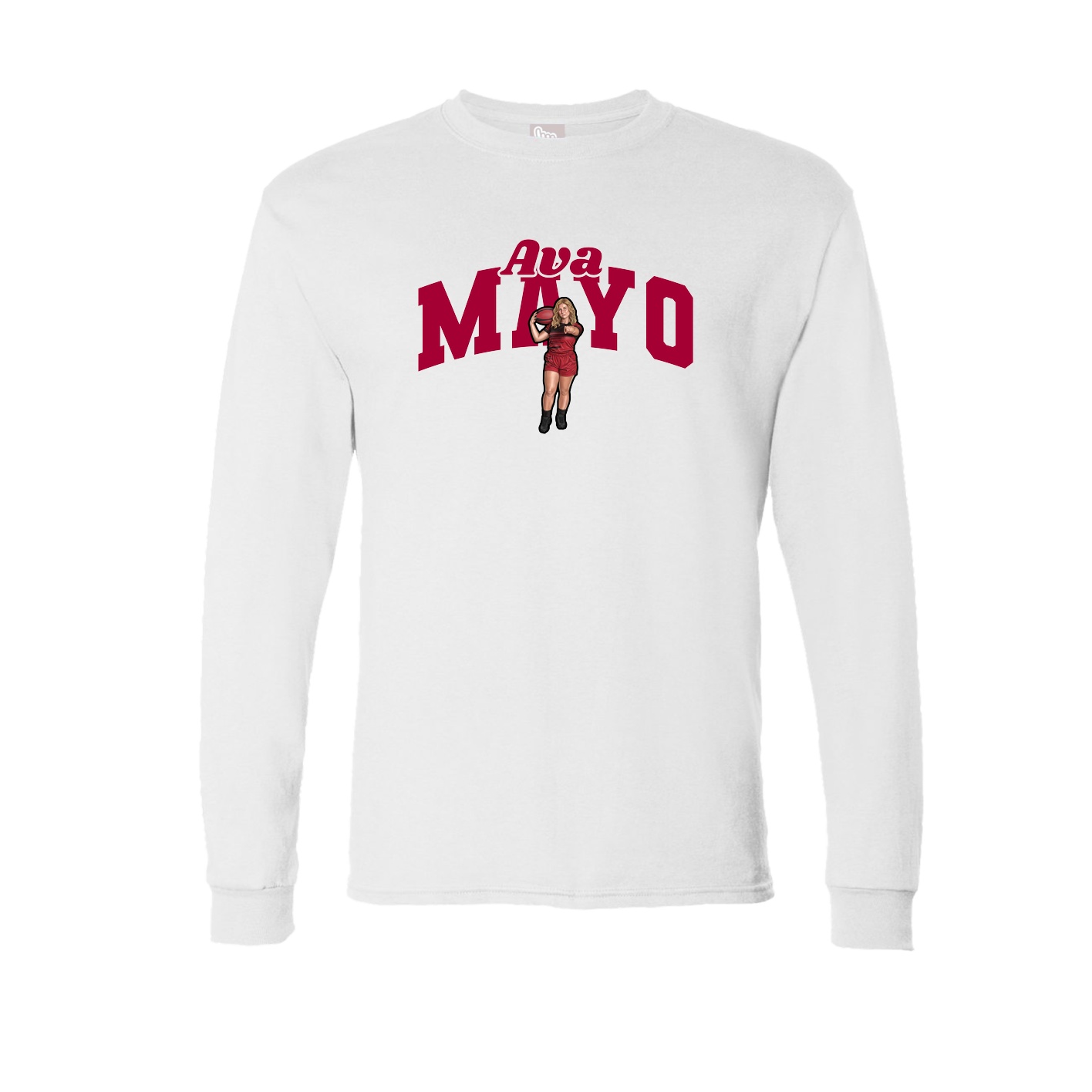 Long Sleeve Tee — Signature Arch in White