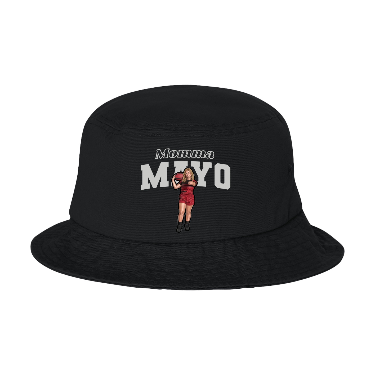 Bucket Cap — Mothers Day Block in Black