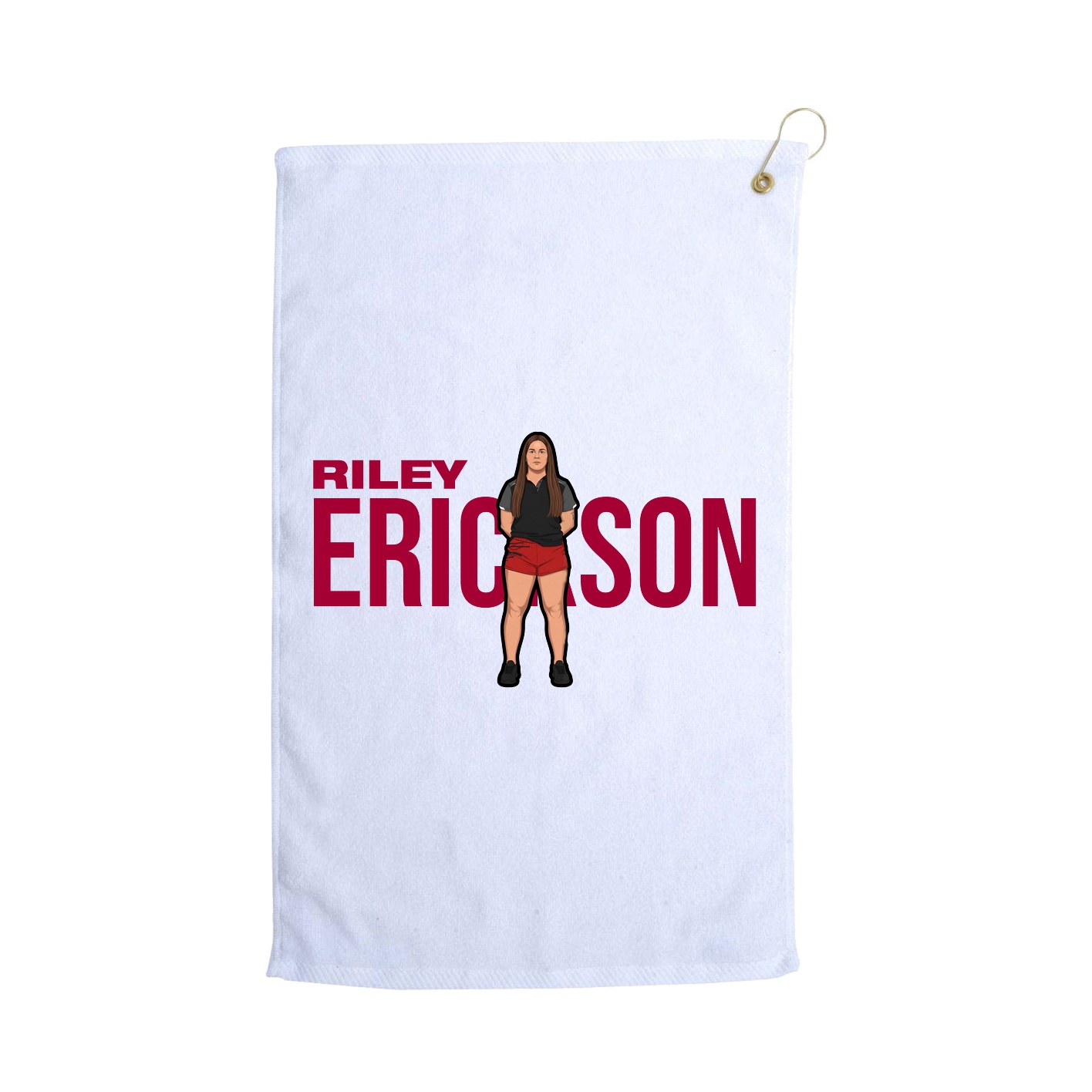 Golf Towel — Player Name in White
