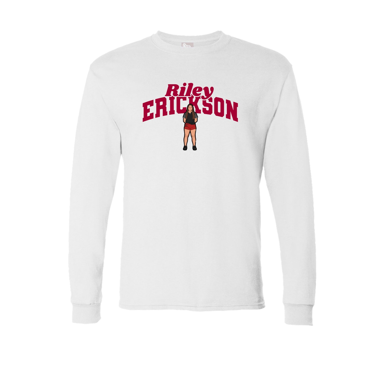 Long Sleeve Tee — Signature Arch in White