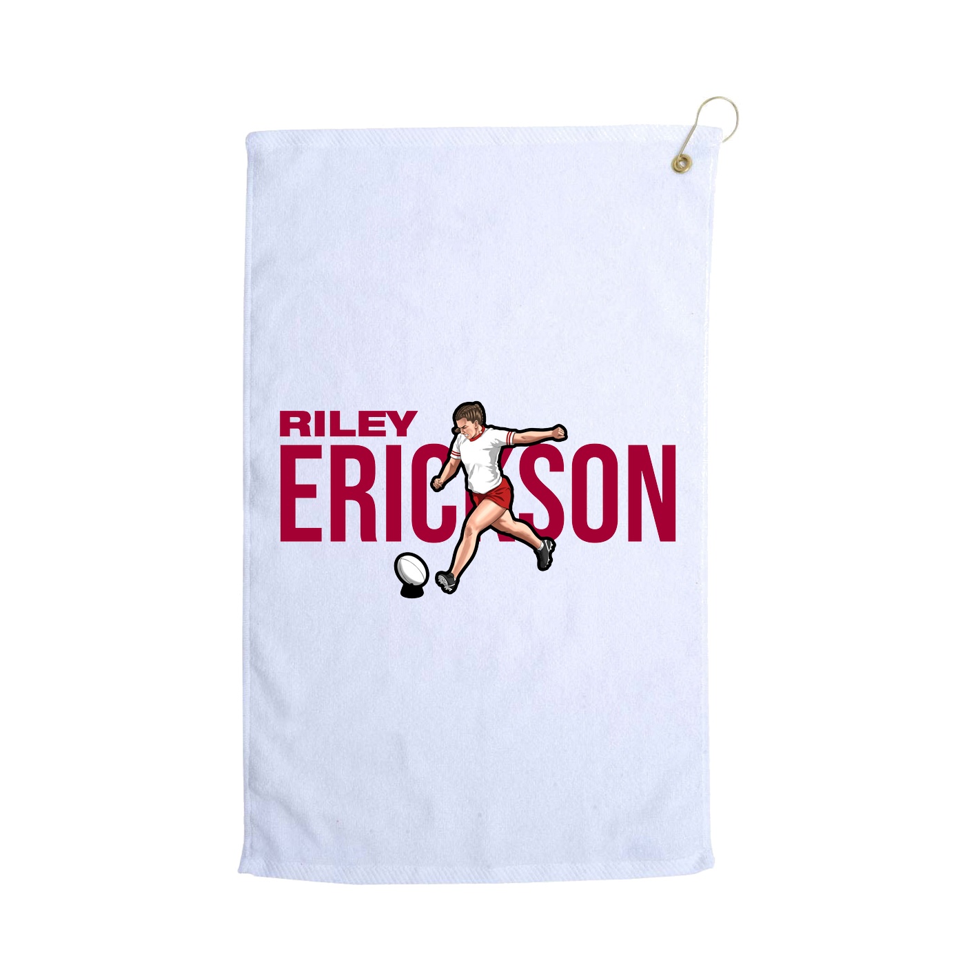 Golf Towel — Player Name in White