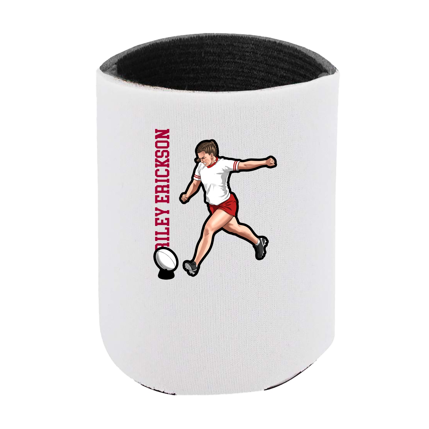 Can Holder — Name Vertical in White