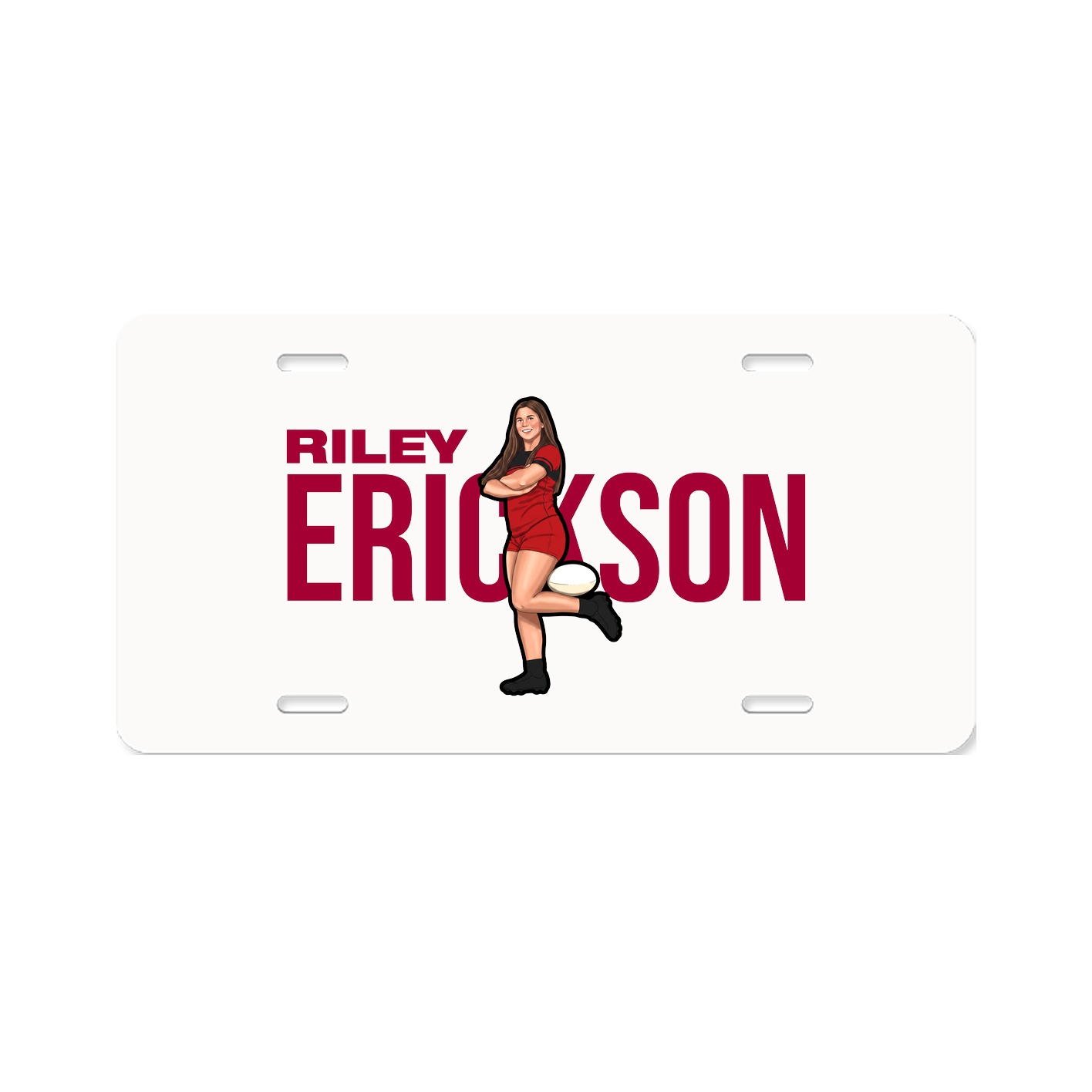 License Plate — Player Name in Classic