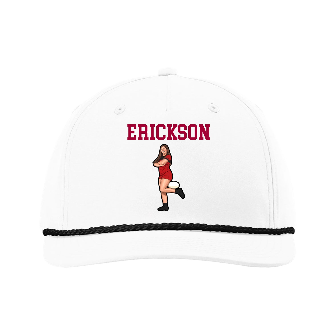 Five-Panel Classic Rope Cap — Shirsey in White