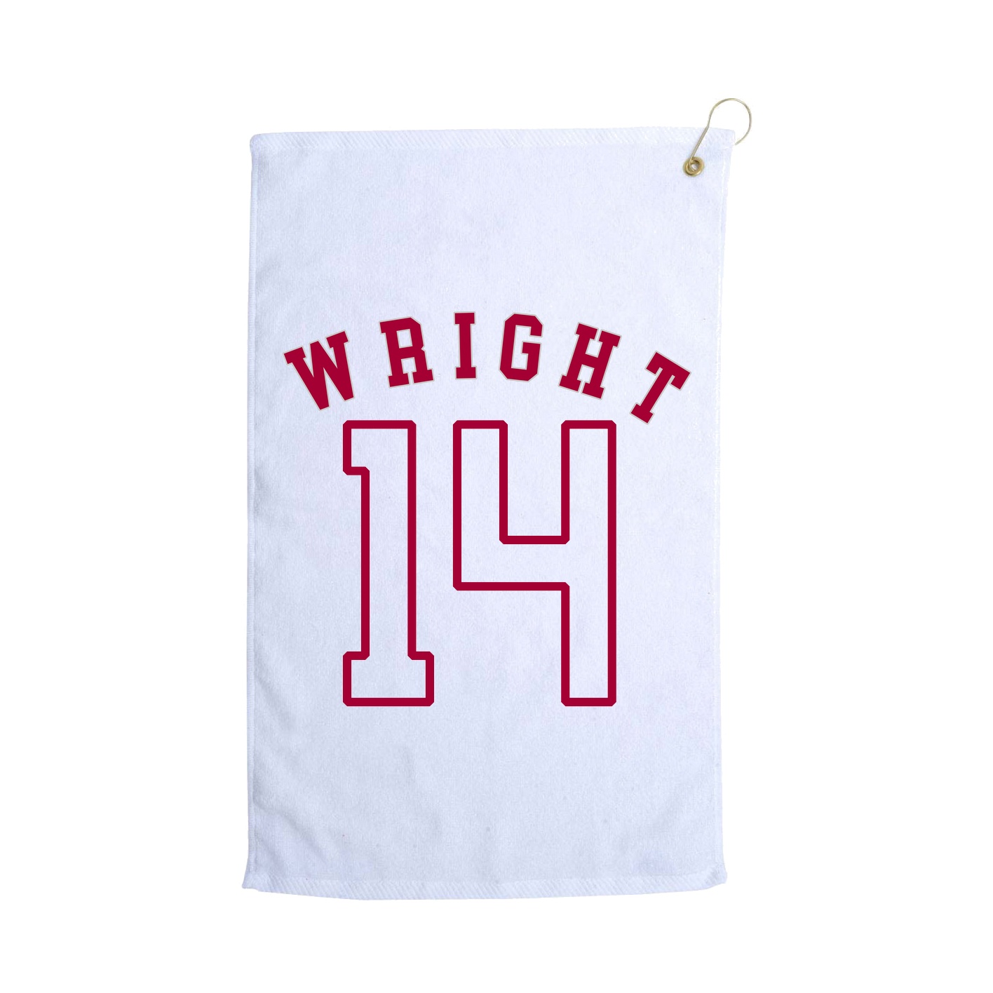 Golf Towel — Shirsey Arch in White