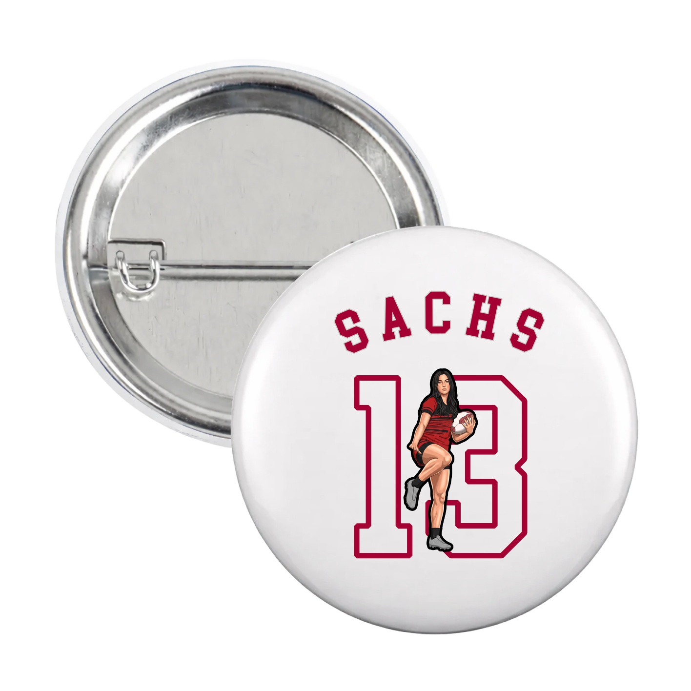 Game Day Button — Shirsey Arch in White