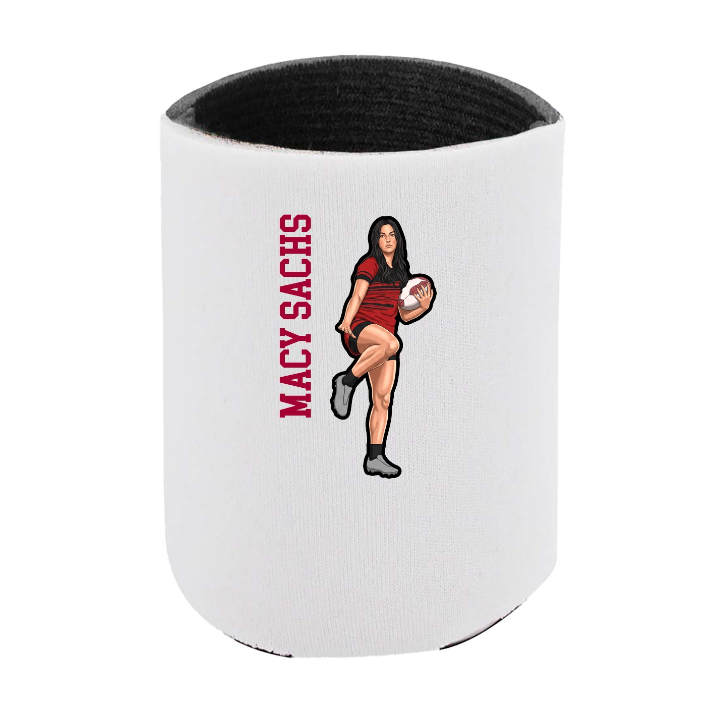 Can Holder — Name Vertical in White