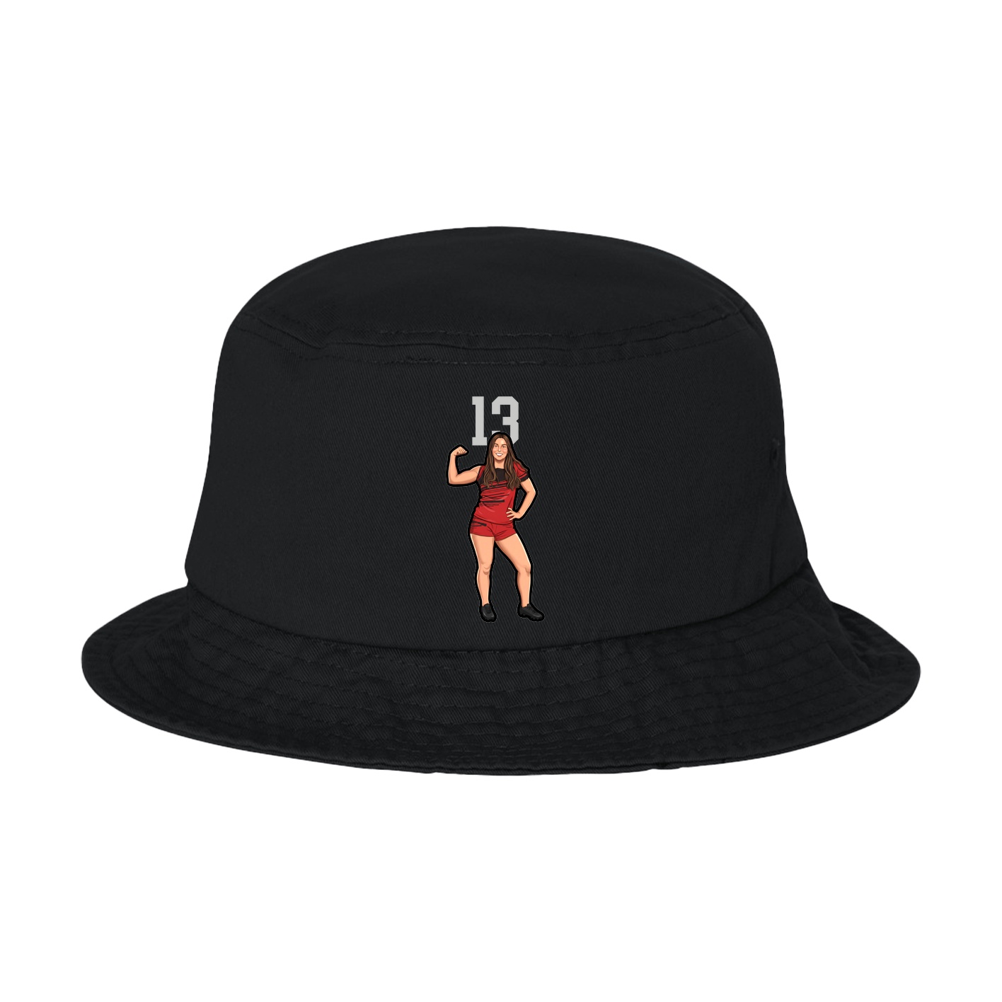 Bucket Cap — Number Top in Black