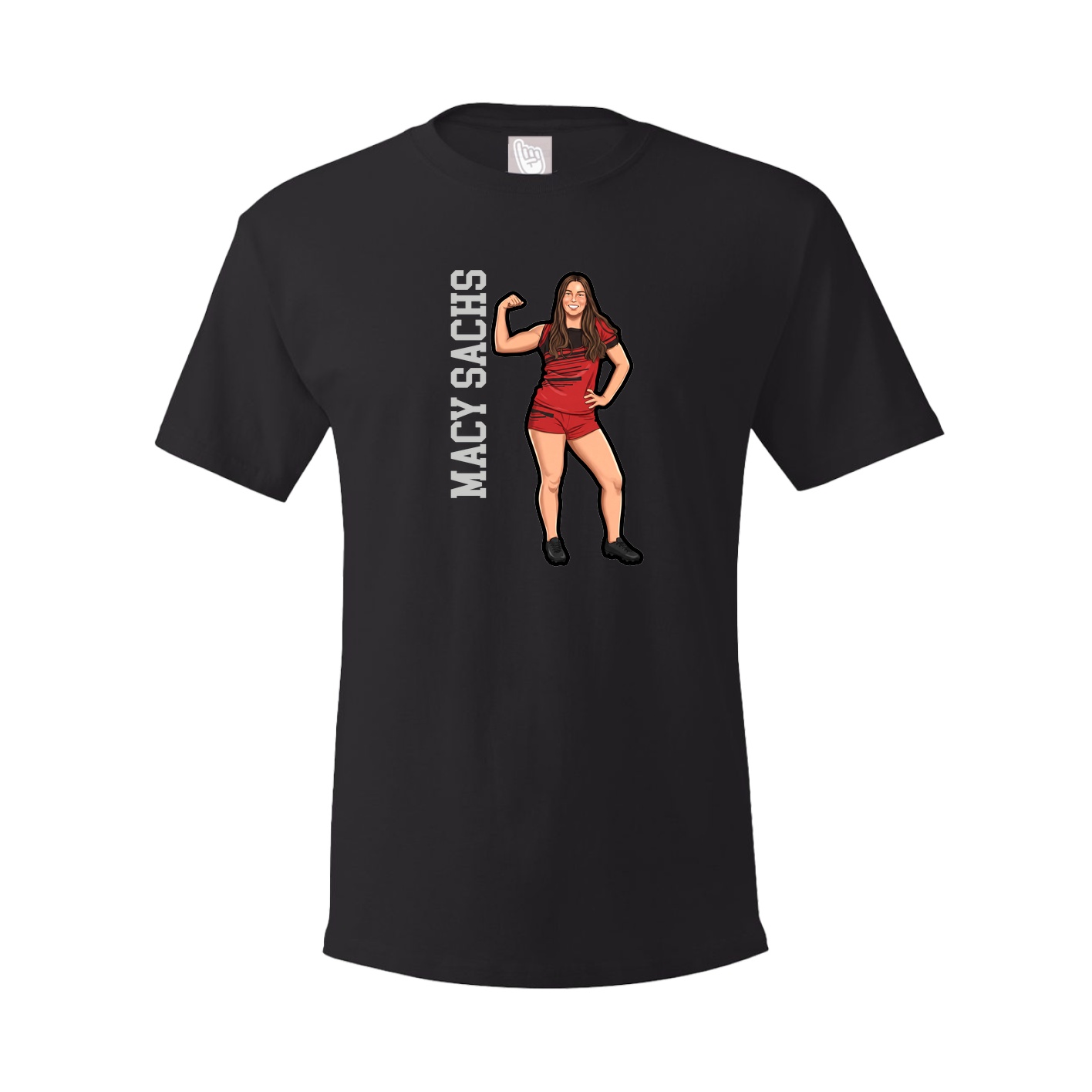 Tee — Name Vertical in Black