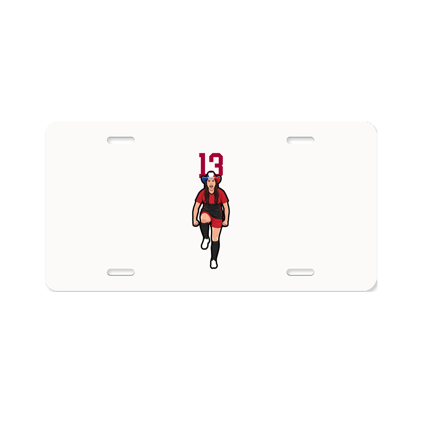 License Plate — Number Top in Classic