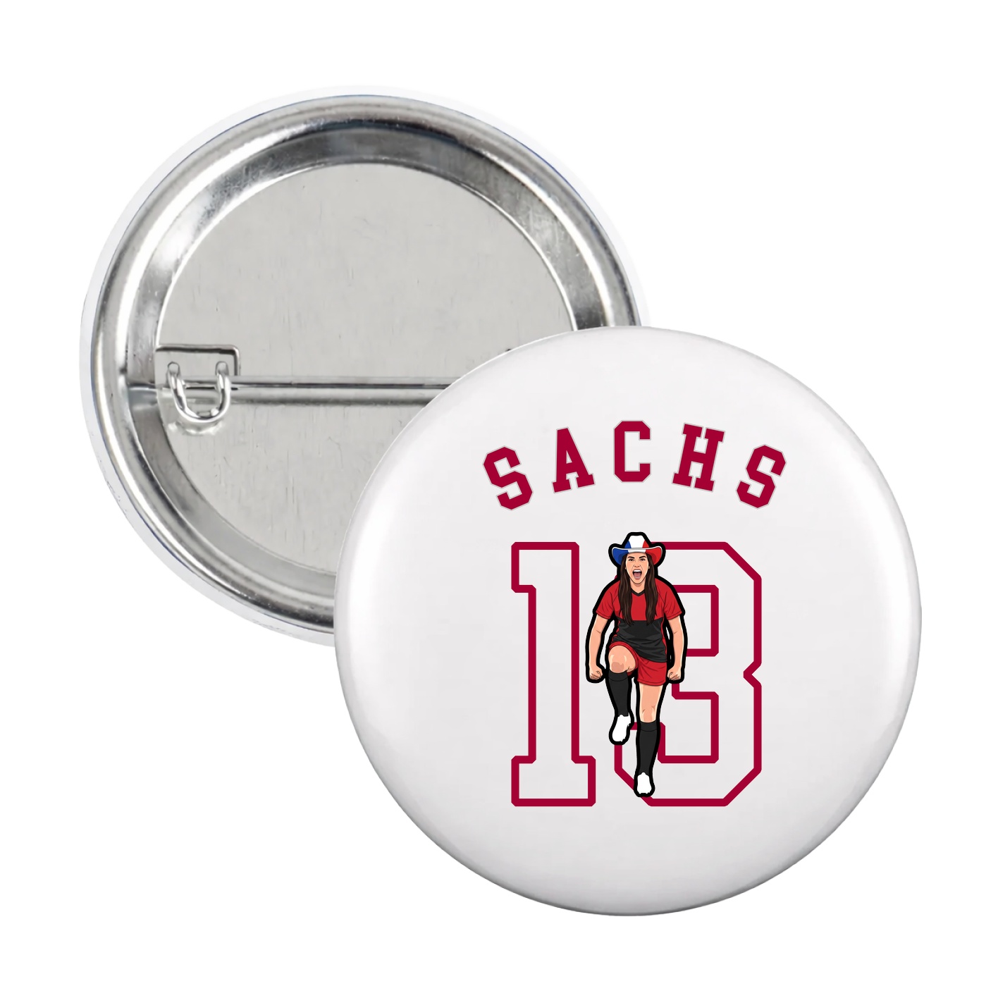 Game Day Button — Shirsey Arch in White