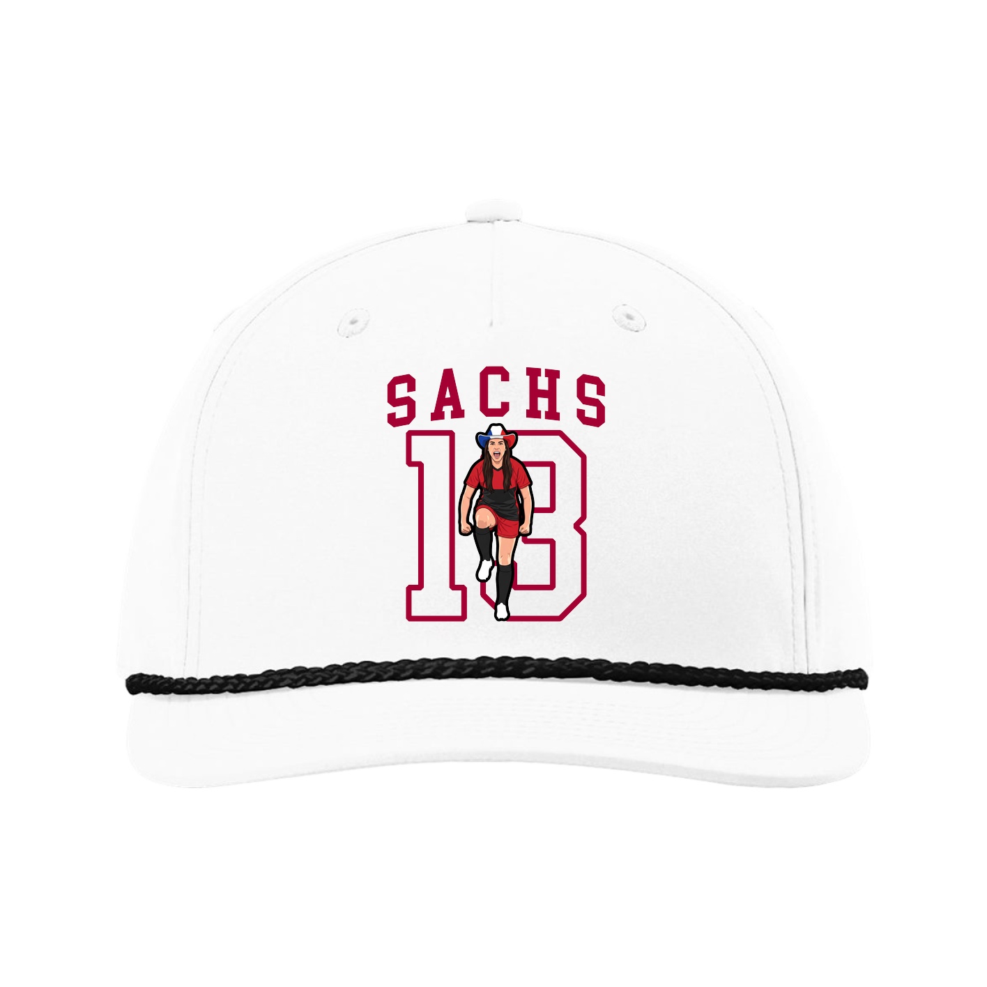Five-Panel Classic Rope Cap — Shirsey in White