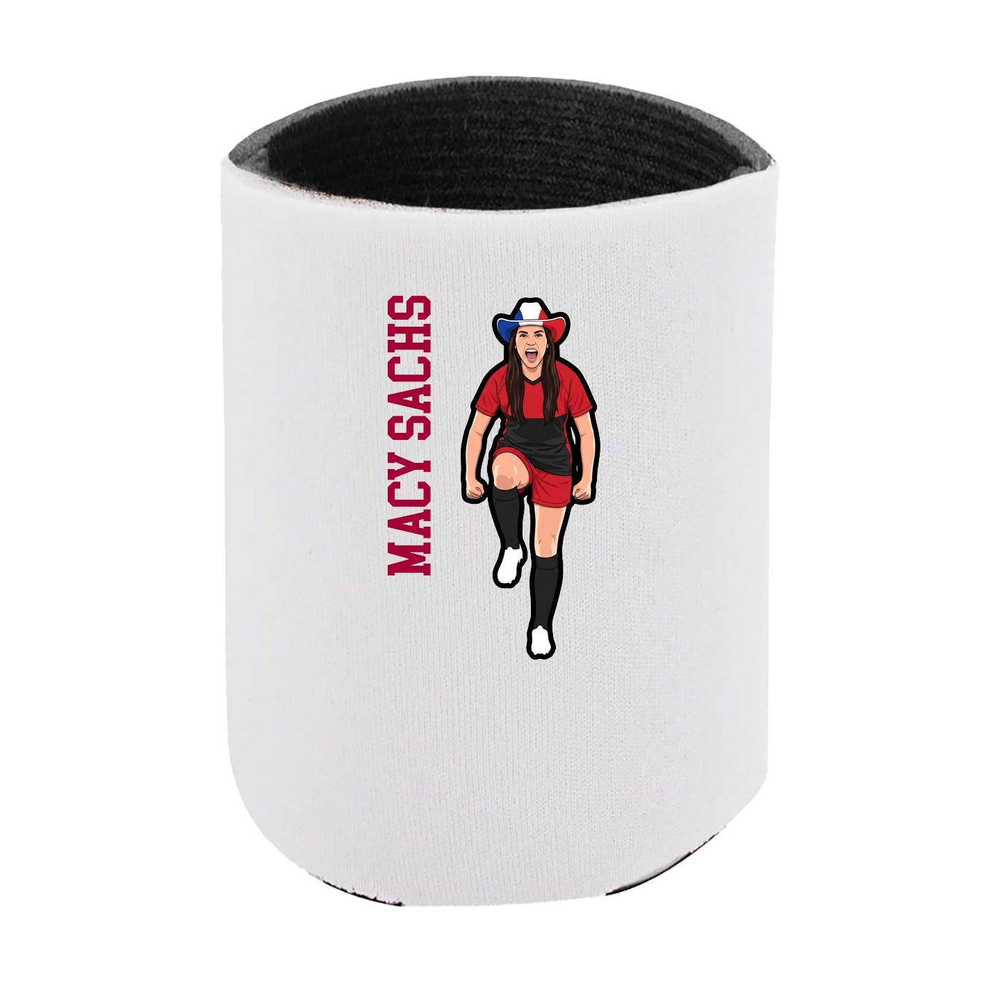 Can Holder — Name Vertical in White