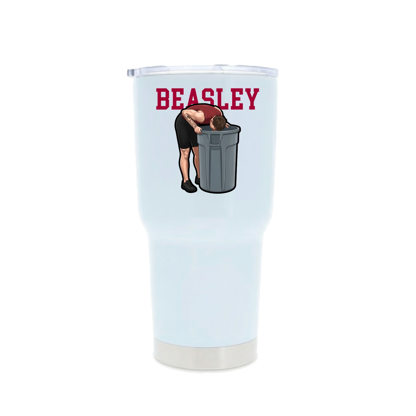 30oz Stainless Steel Tumbler — Shirsey in White