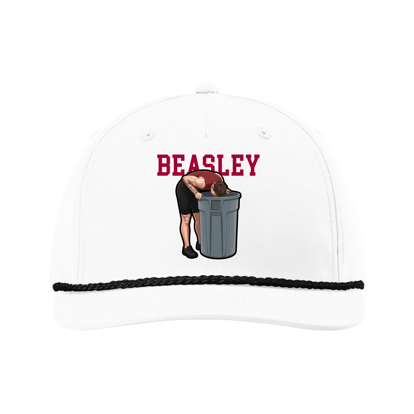 Five-Panel Classic Rope Cap — Shirsey in White
