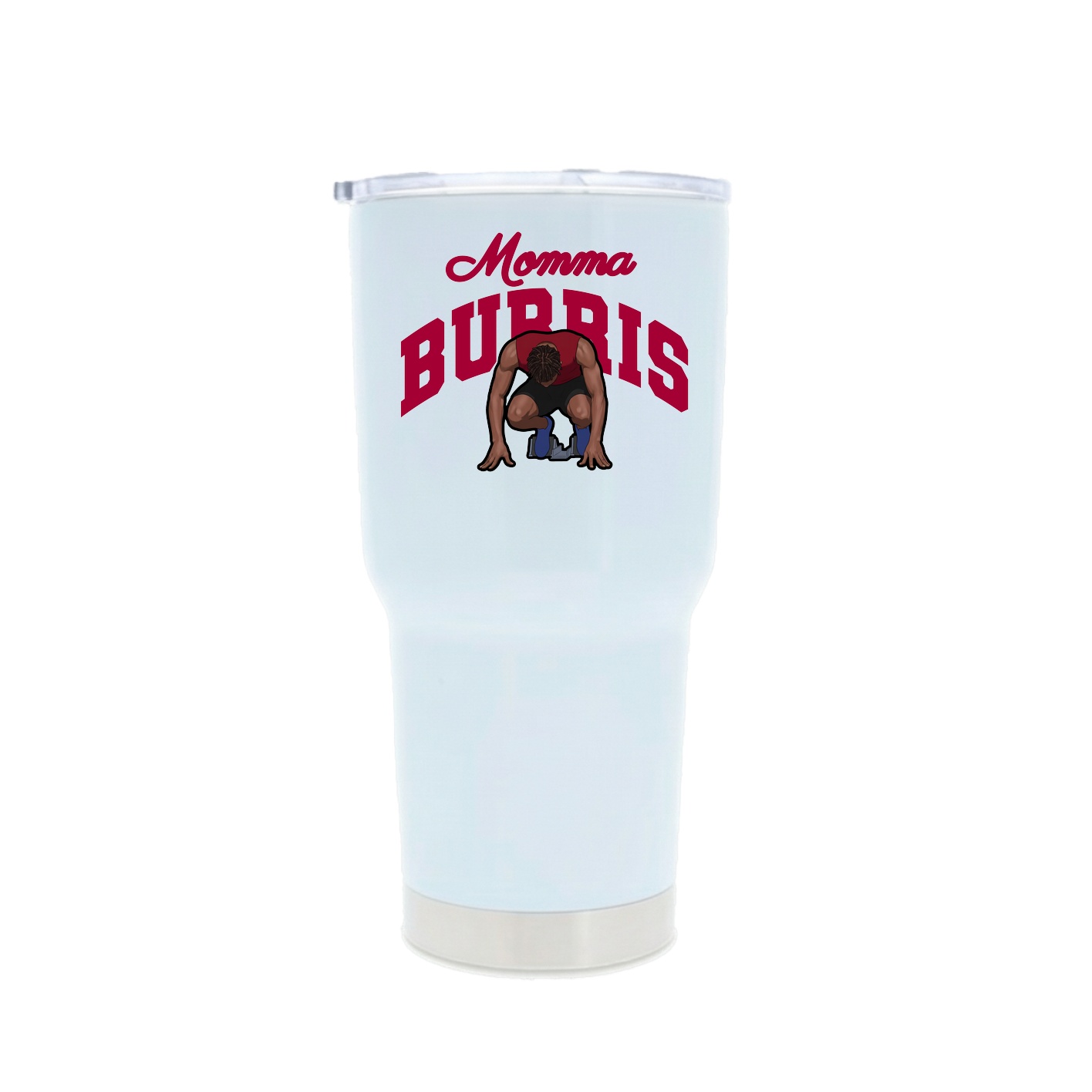 30oz Stainless Steel Tumbler — Mothers Day Arch in White