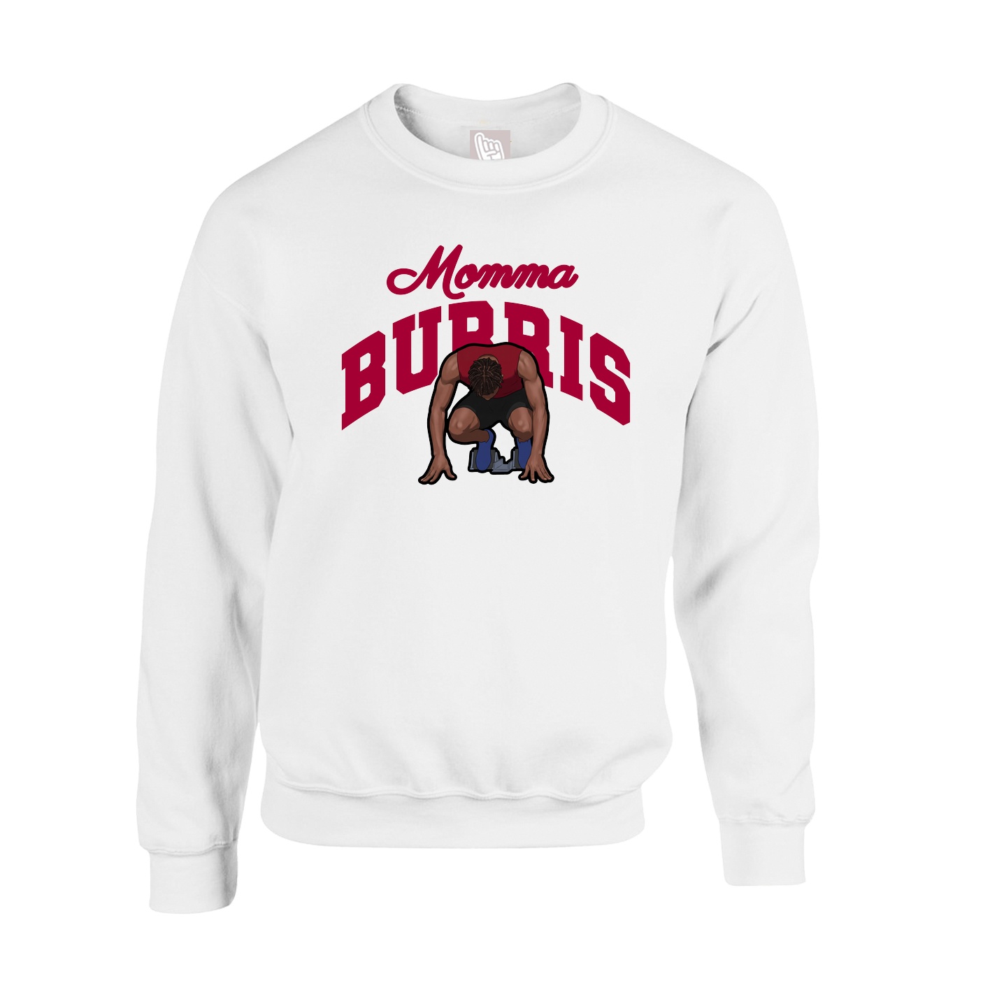 Fleece Crew — Mothers Day Arch in White