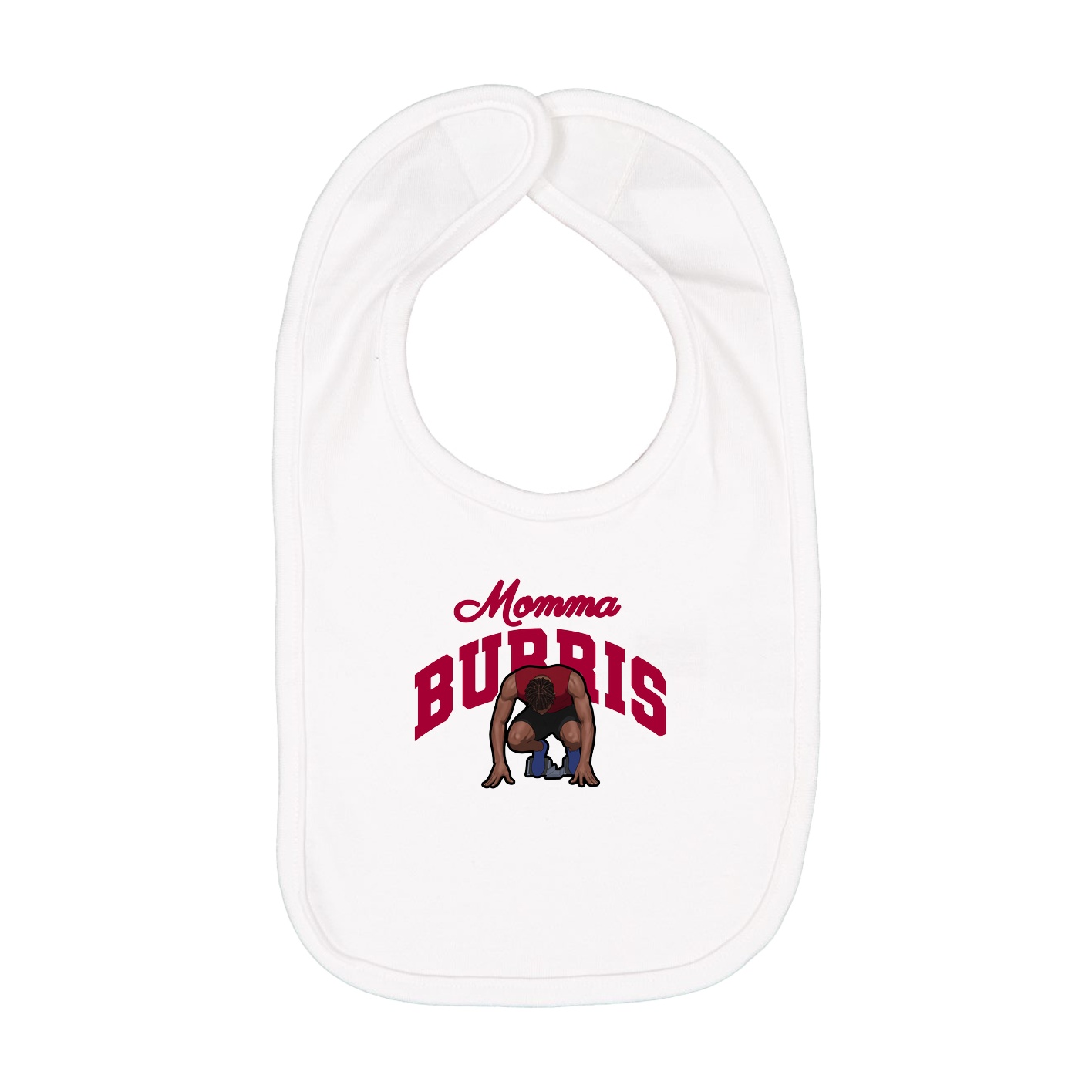 Infant Bib — Mothers Day Arch in White
