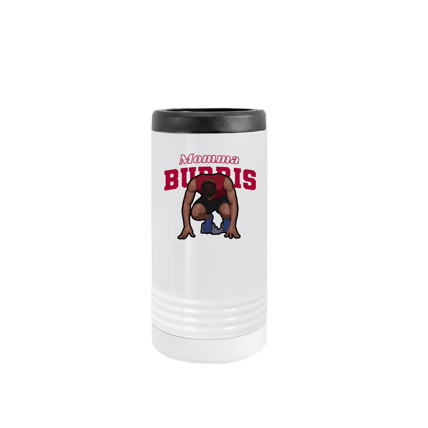 Slim Beverage Holder — Mothers Day Block in White
