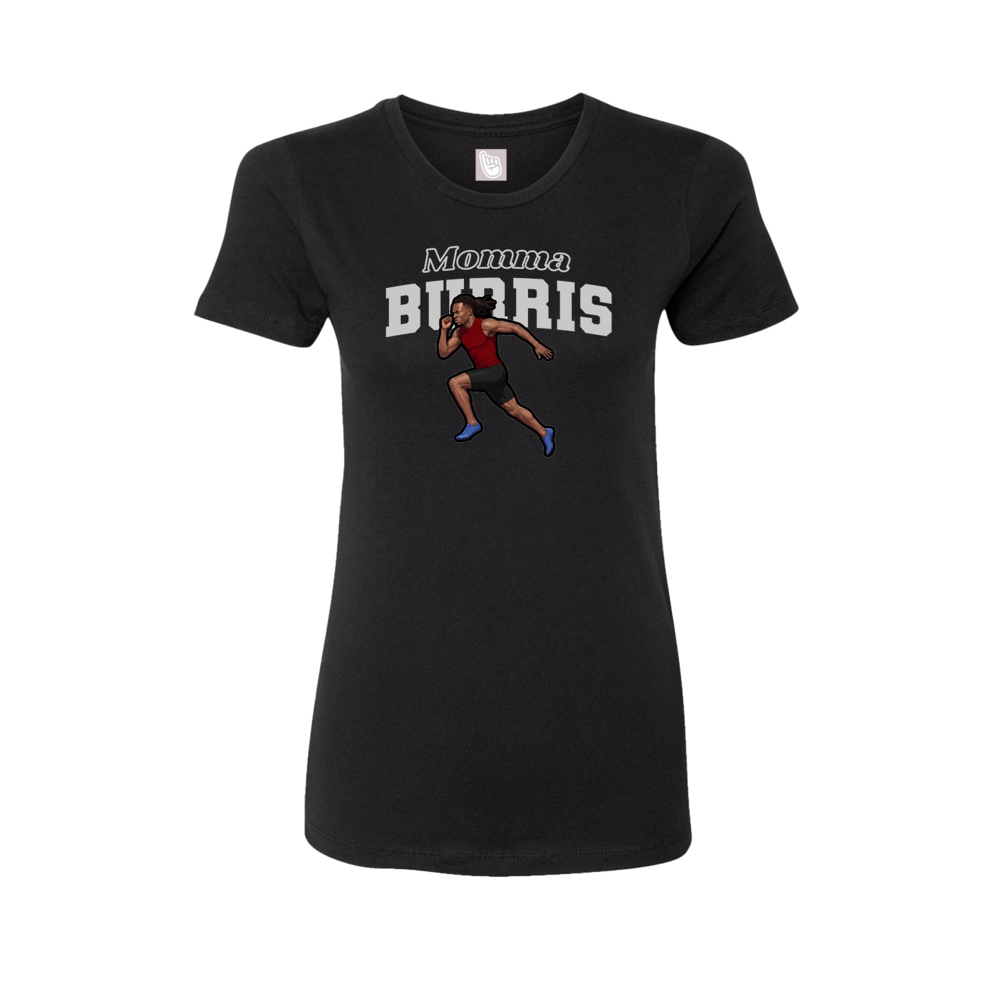 Womens Tee — Mothers Day Block in Black