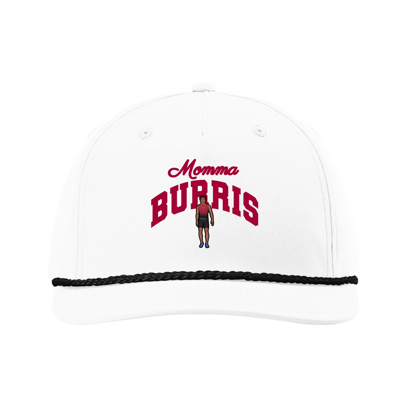 Five-Panel Classic Rope Cap — Mothers Day Arch in White