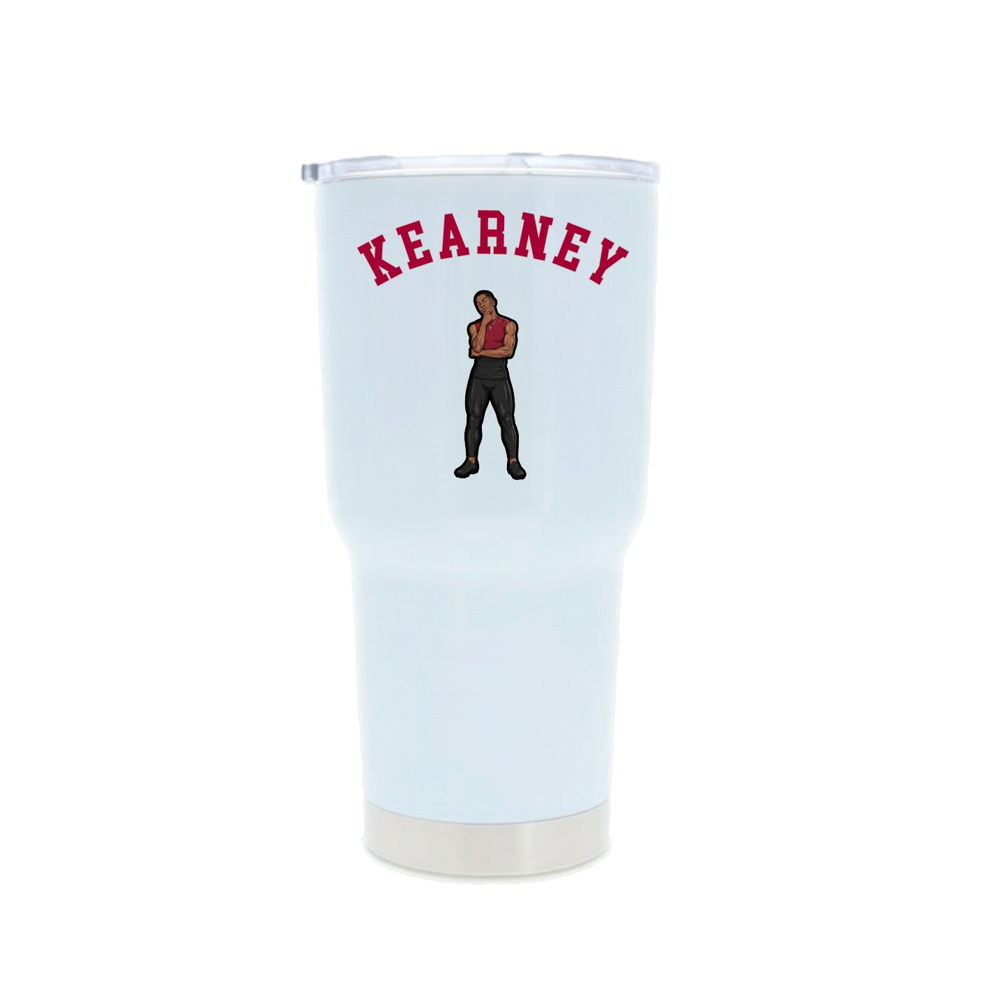 30oz Stainless Steel Tumbler — Shirsey Arch in White
