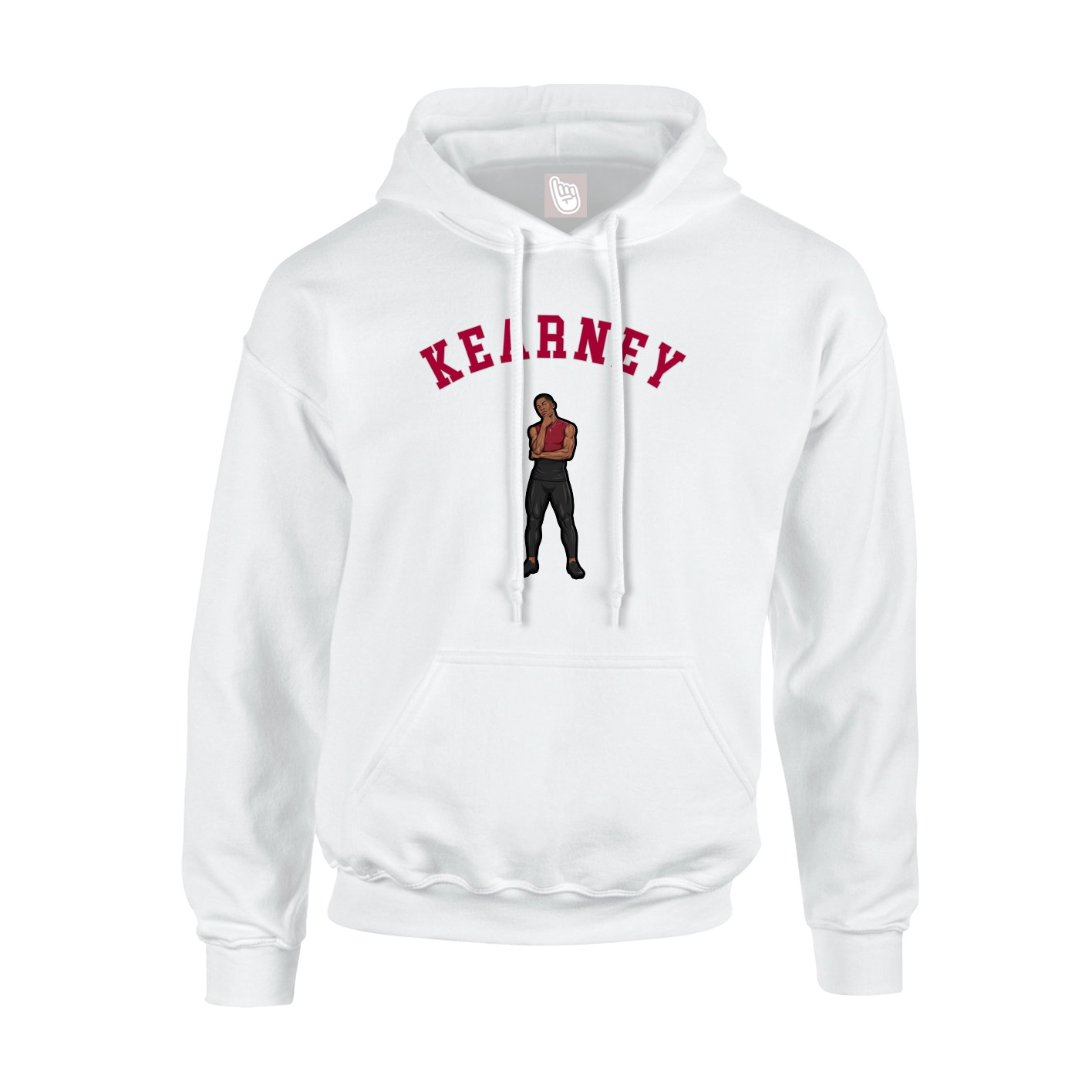 Youth Hoodie — Shirsey Arch in White