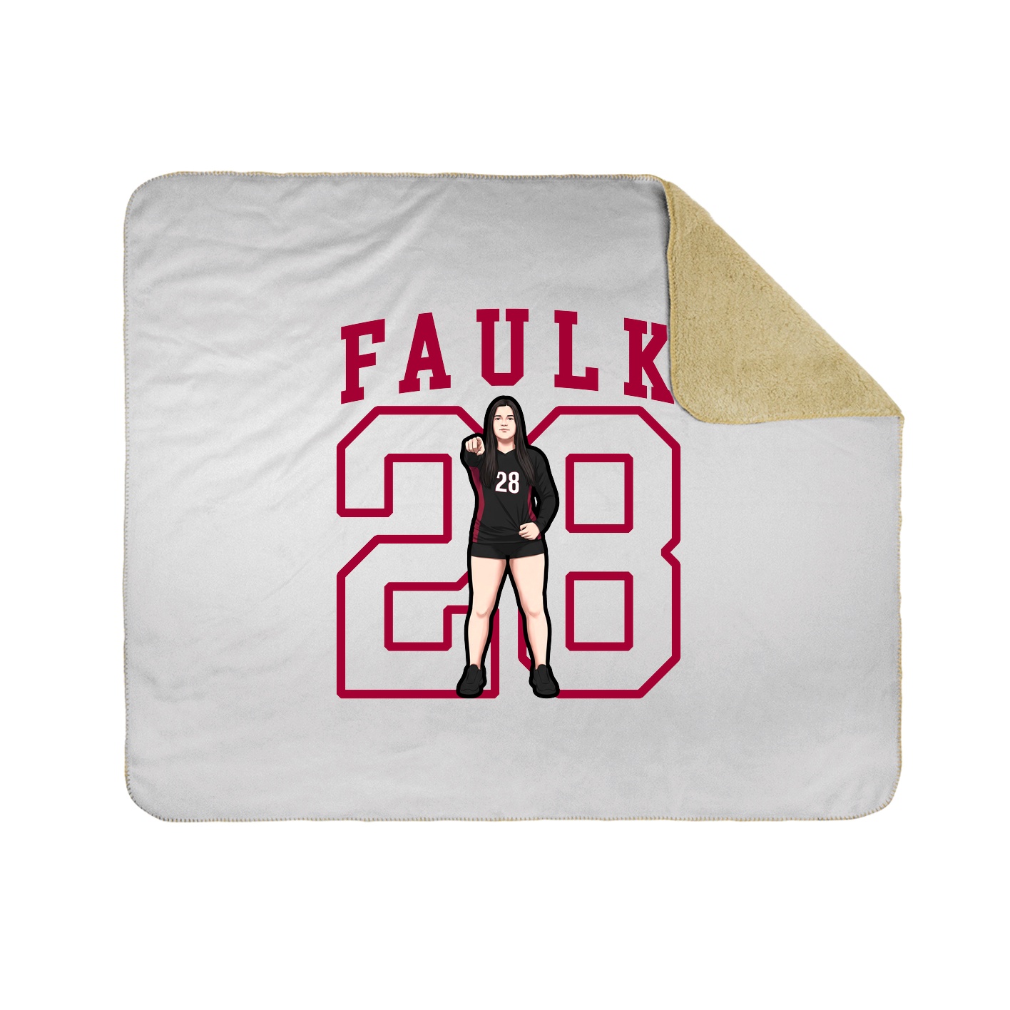 Throw Blanket — Shirsey in White