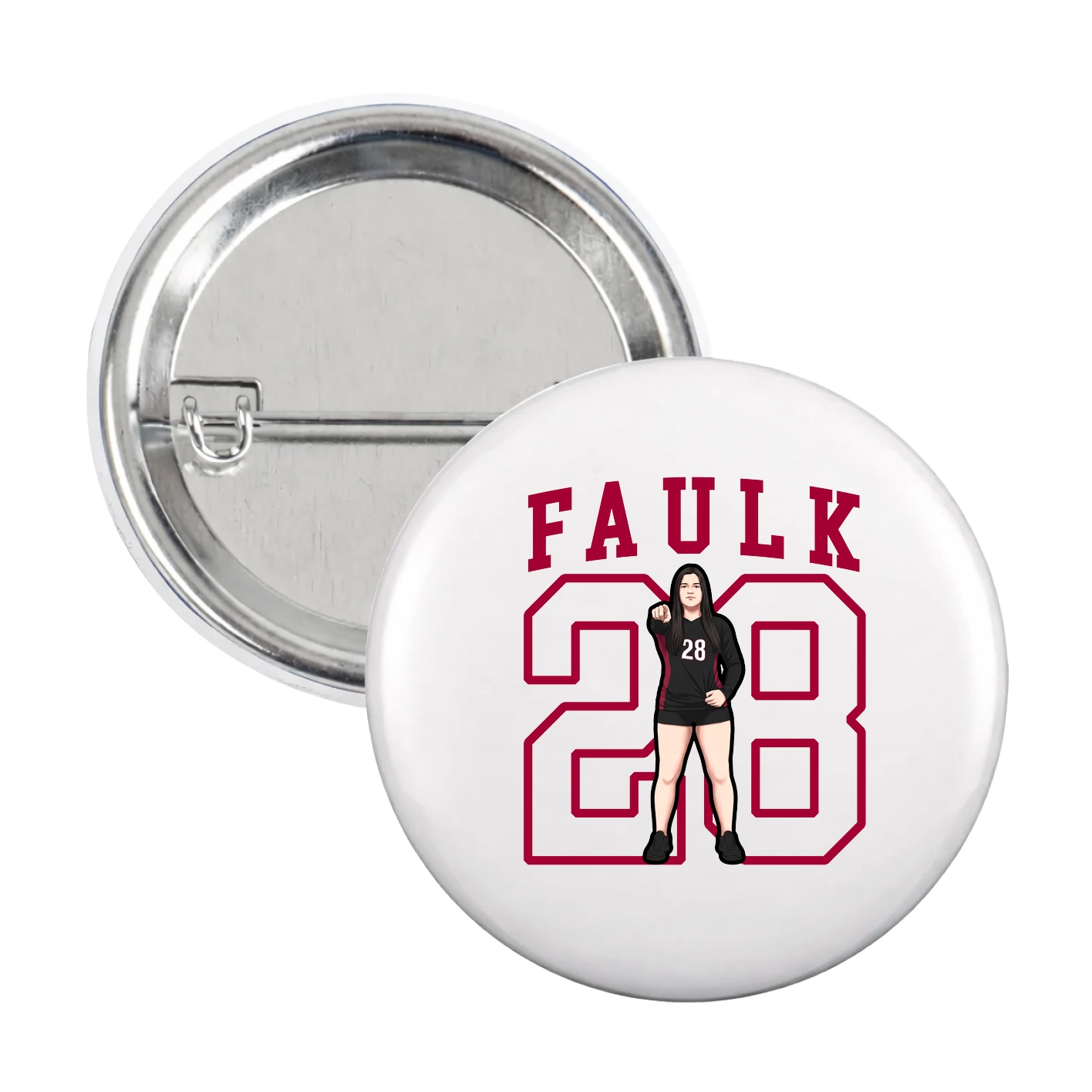 Game Day Button — Shirsey in White