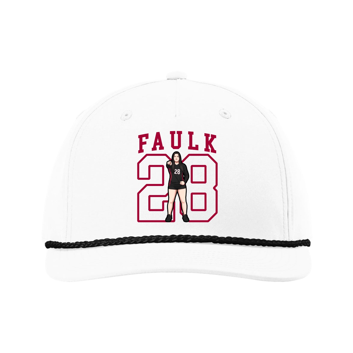 Five-Panel Classic Rope Cap — Shirsey in White