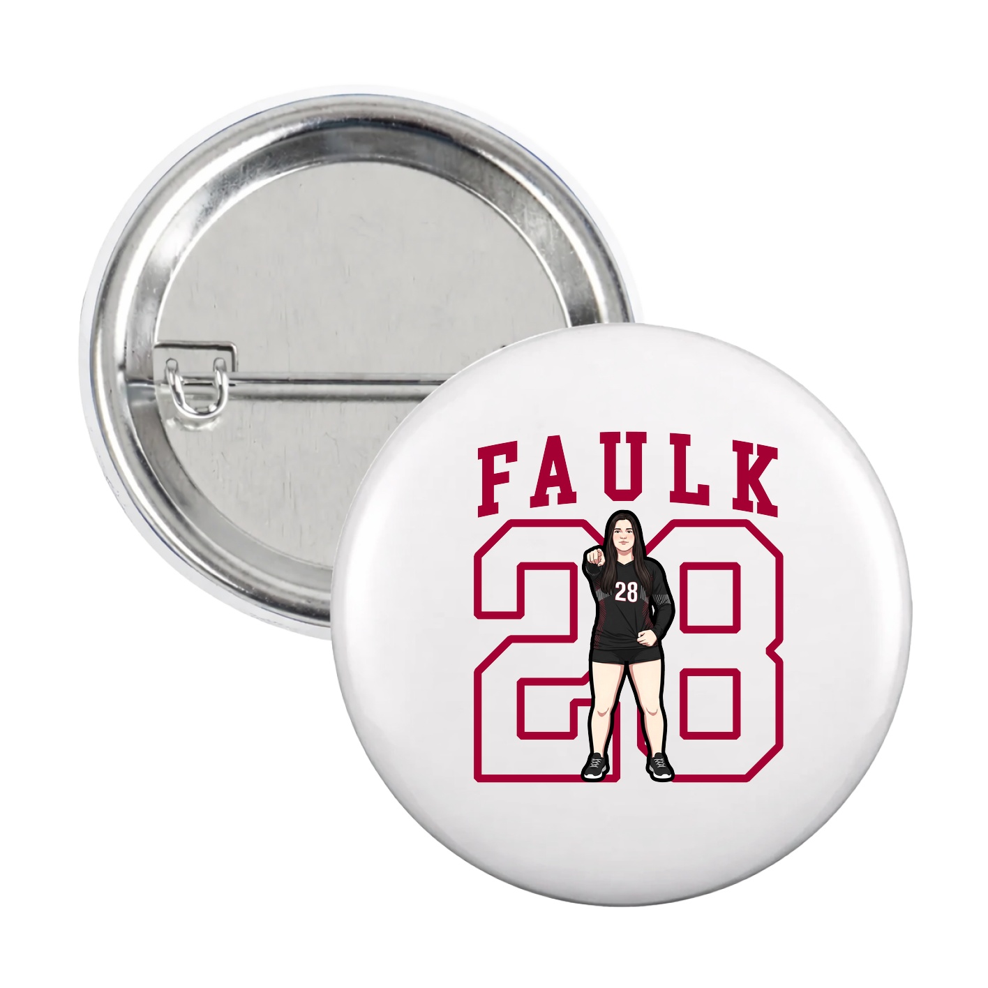 Game Day Button — Shirsey in White