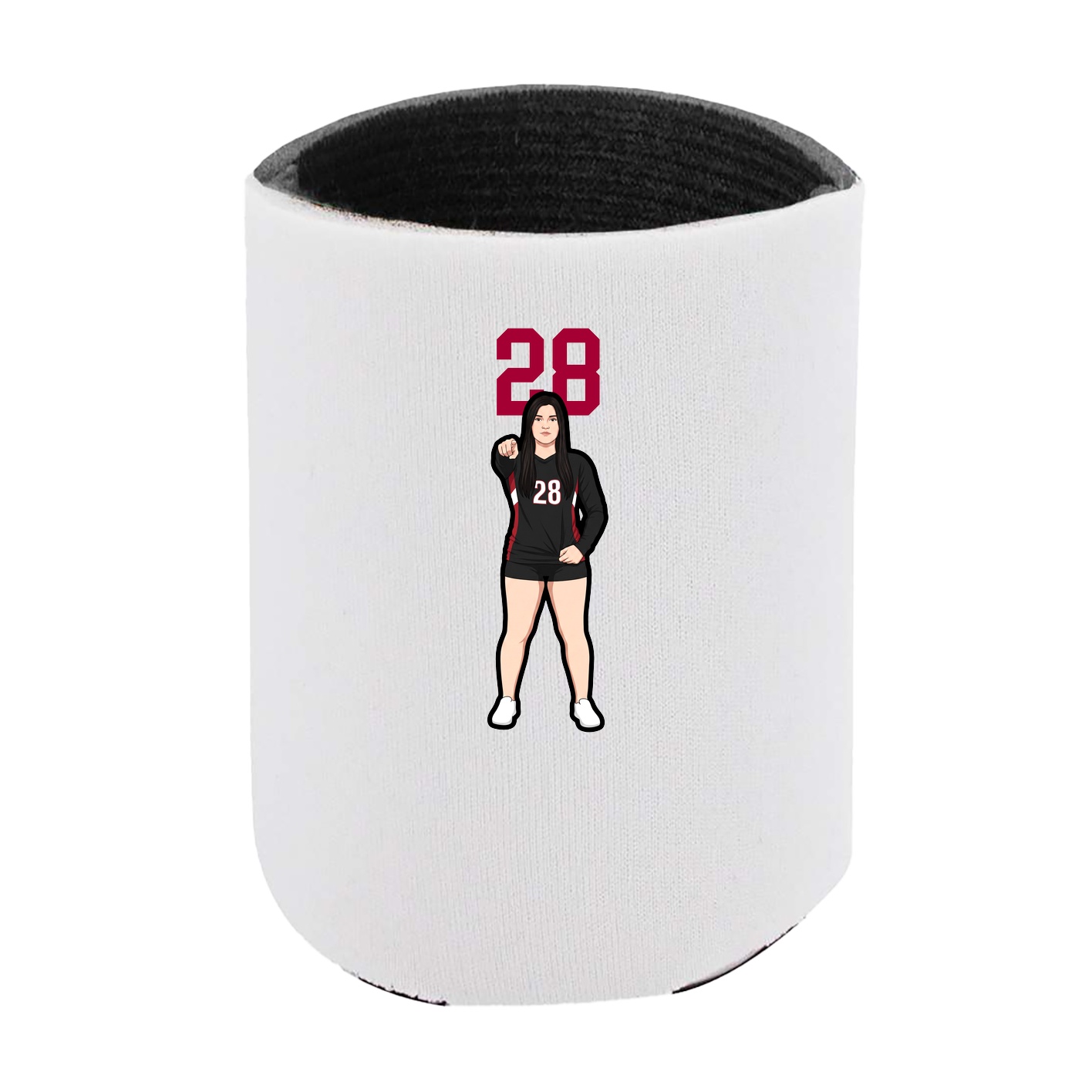 Can Holder — Number Top in White