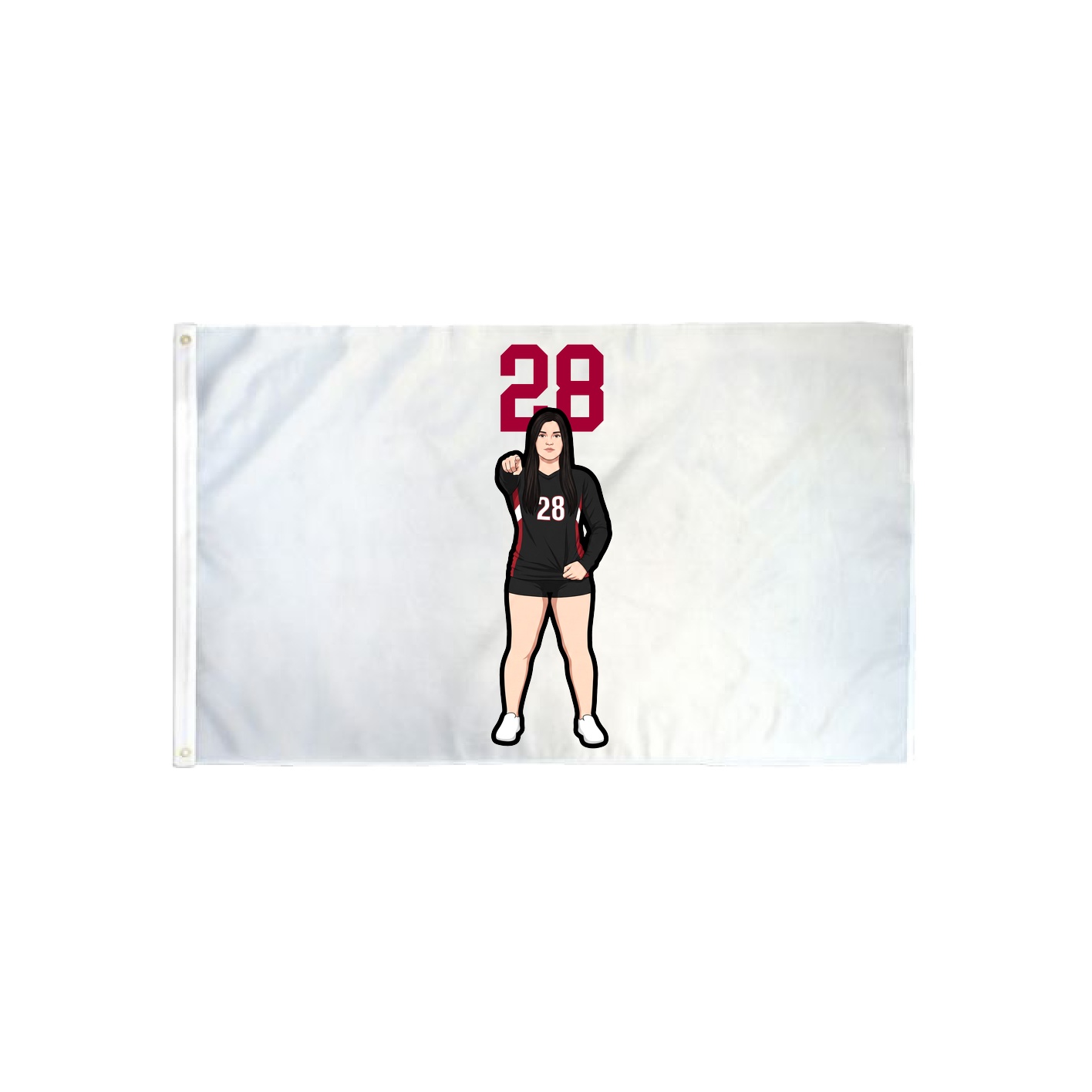 3x5 Flag — Number Top in Classic