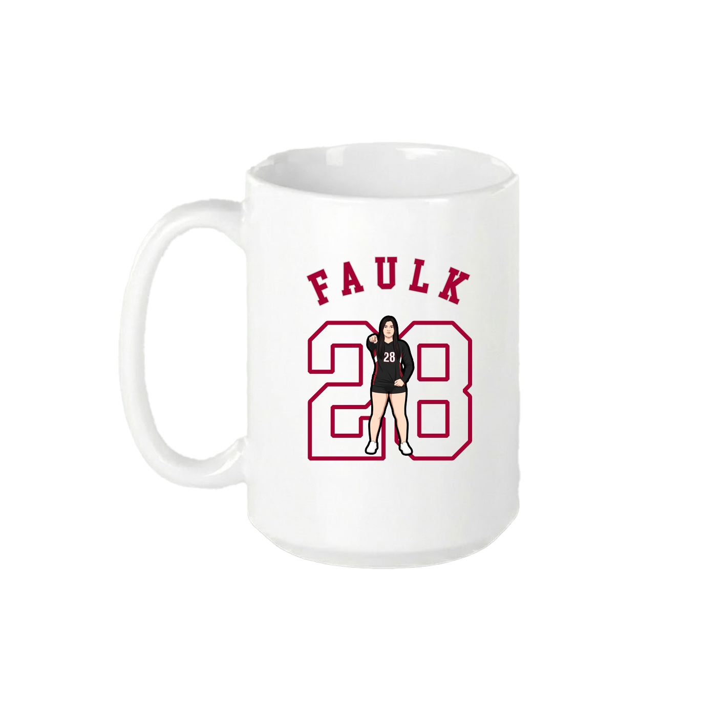 15oz Coffee Mug — Shirsey Arch in White