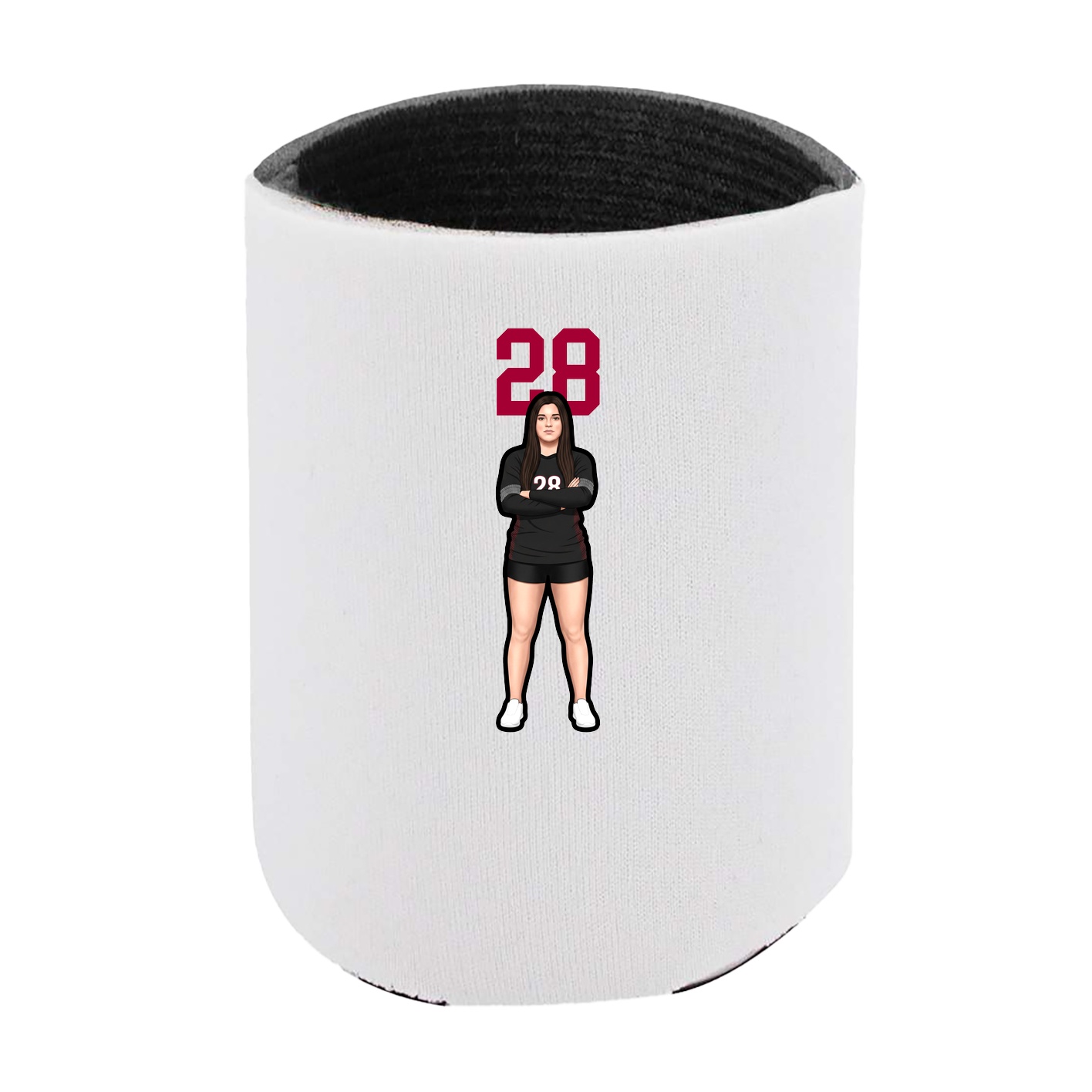 Can Holder — Number Top in White