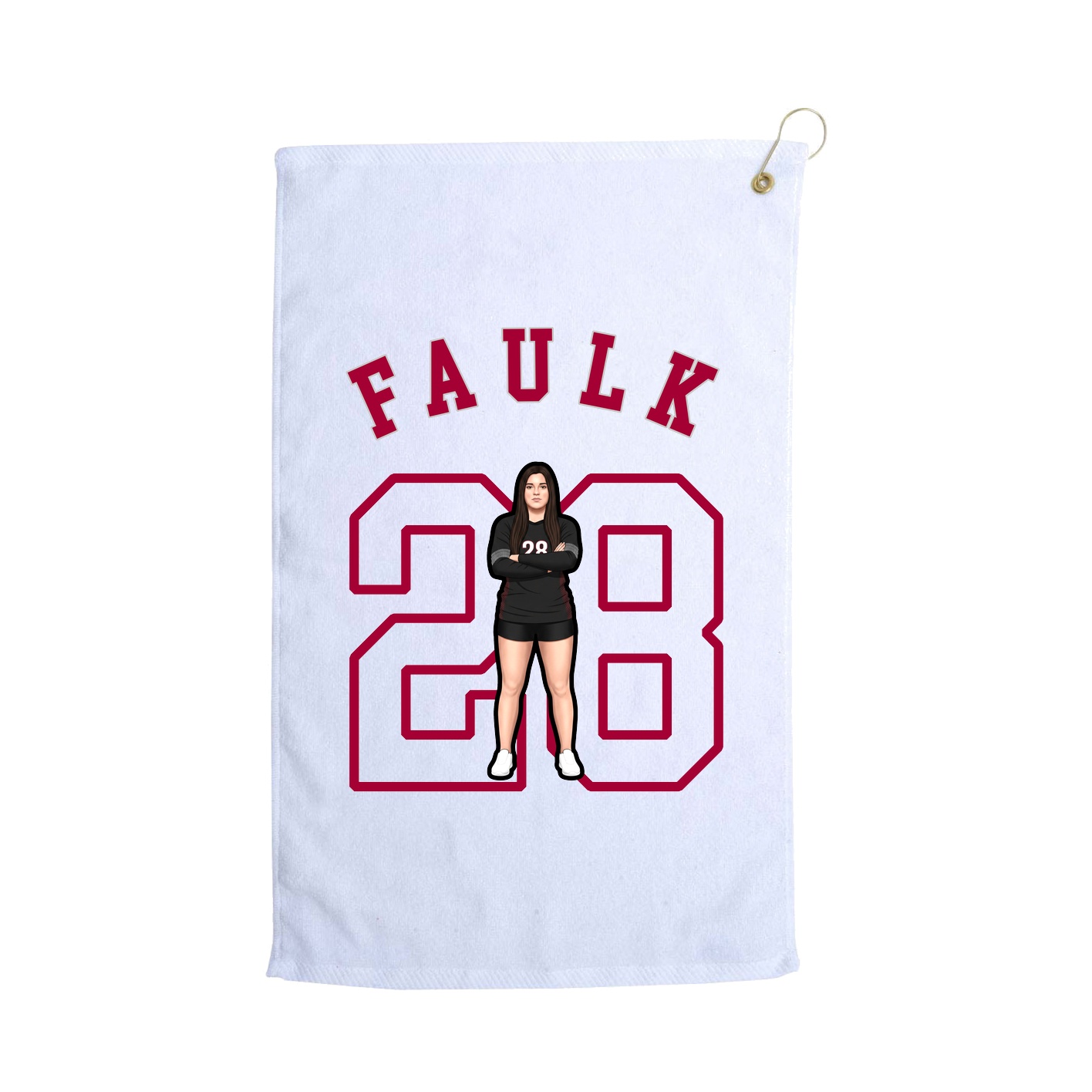 Golf Towel — Shirsey Arch in White